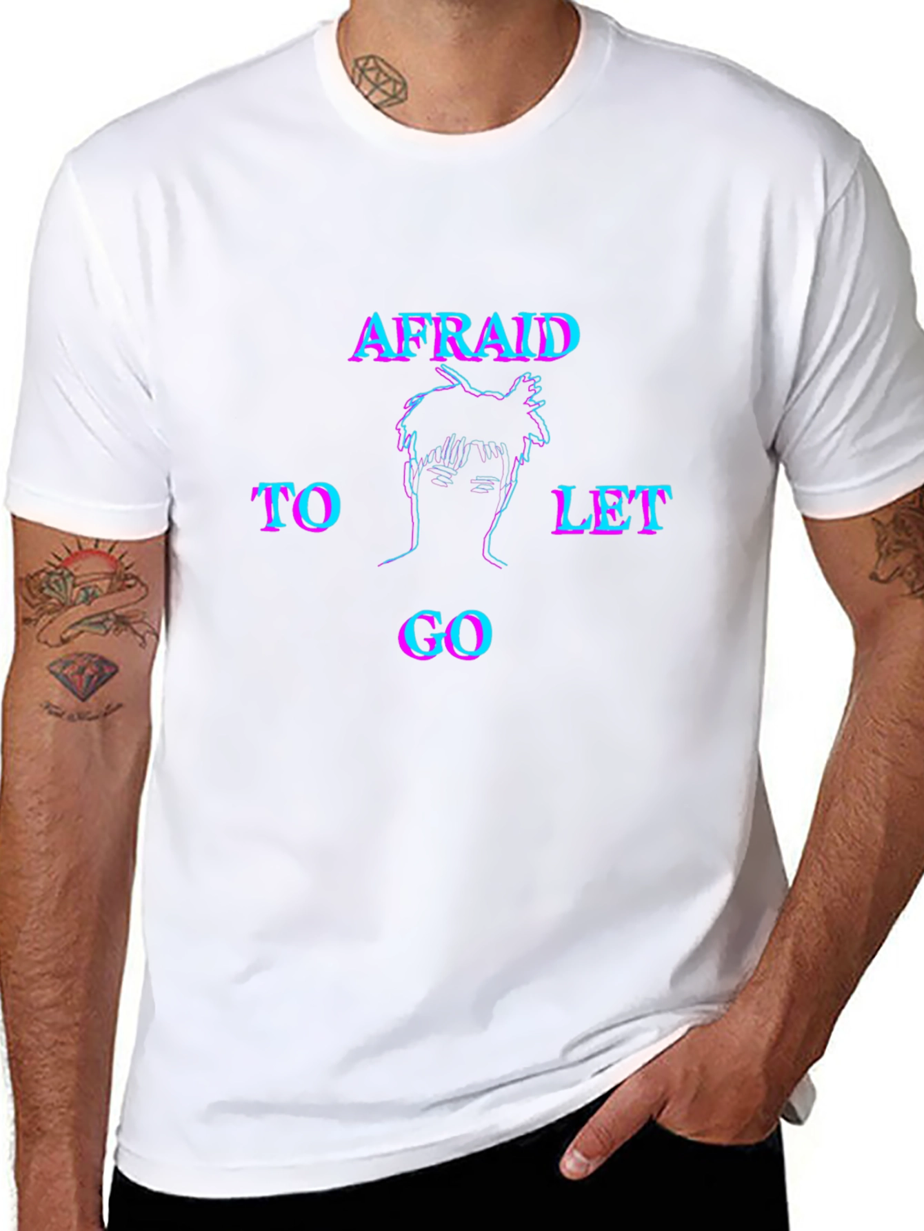Afraid to Let Go Graphic Tee - Black Unisex
