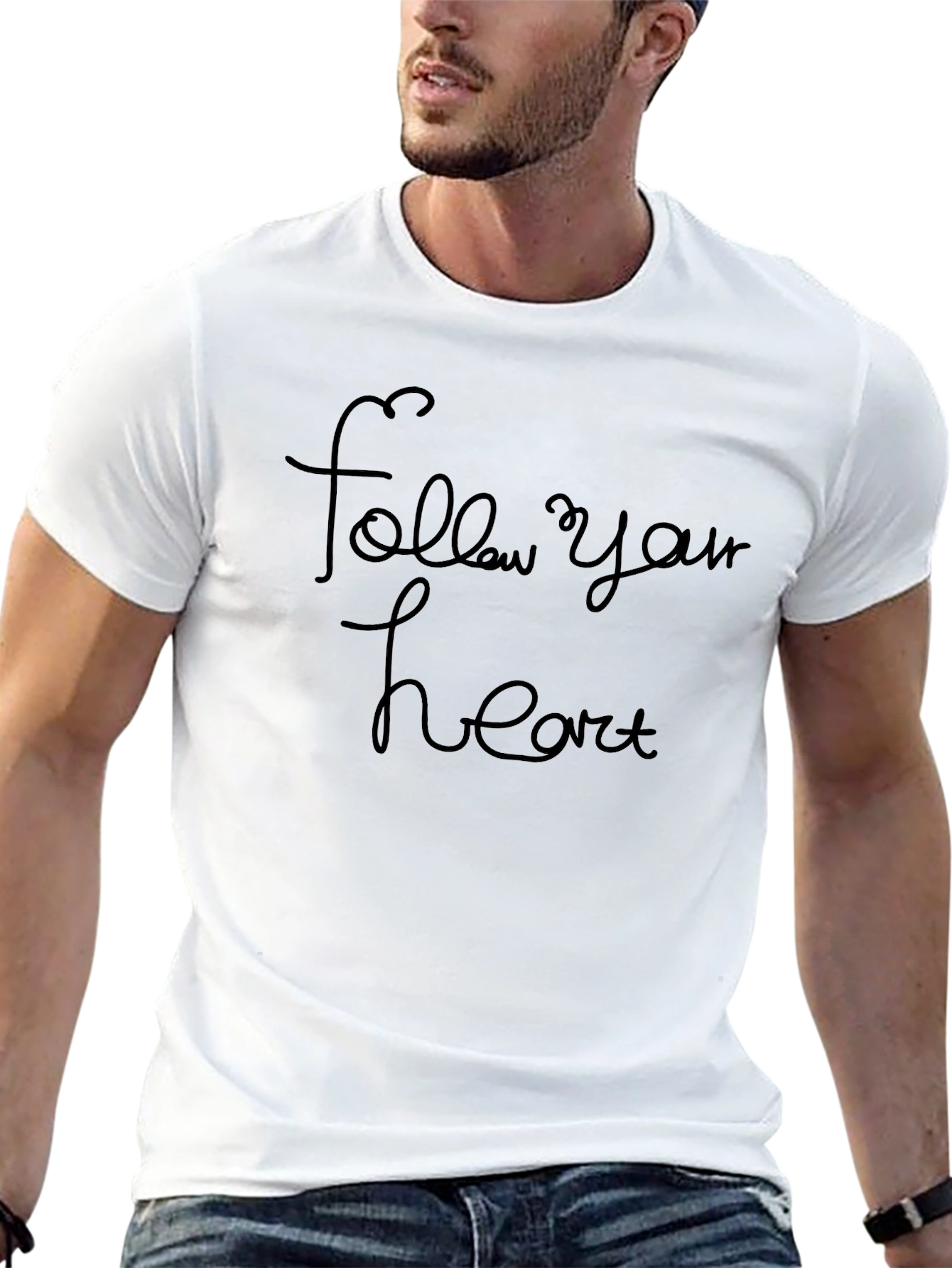 Follow Your Heart Black T-Shirt