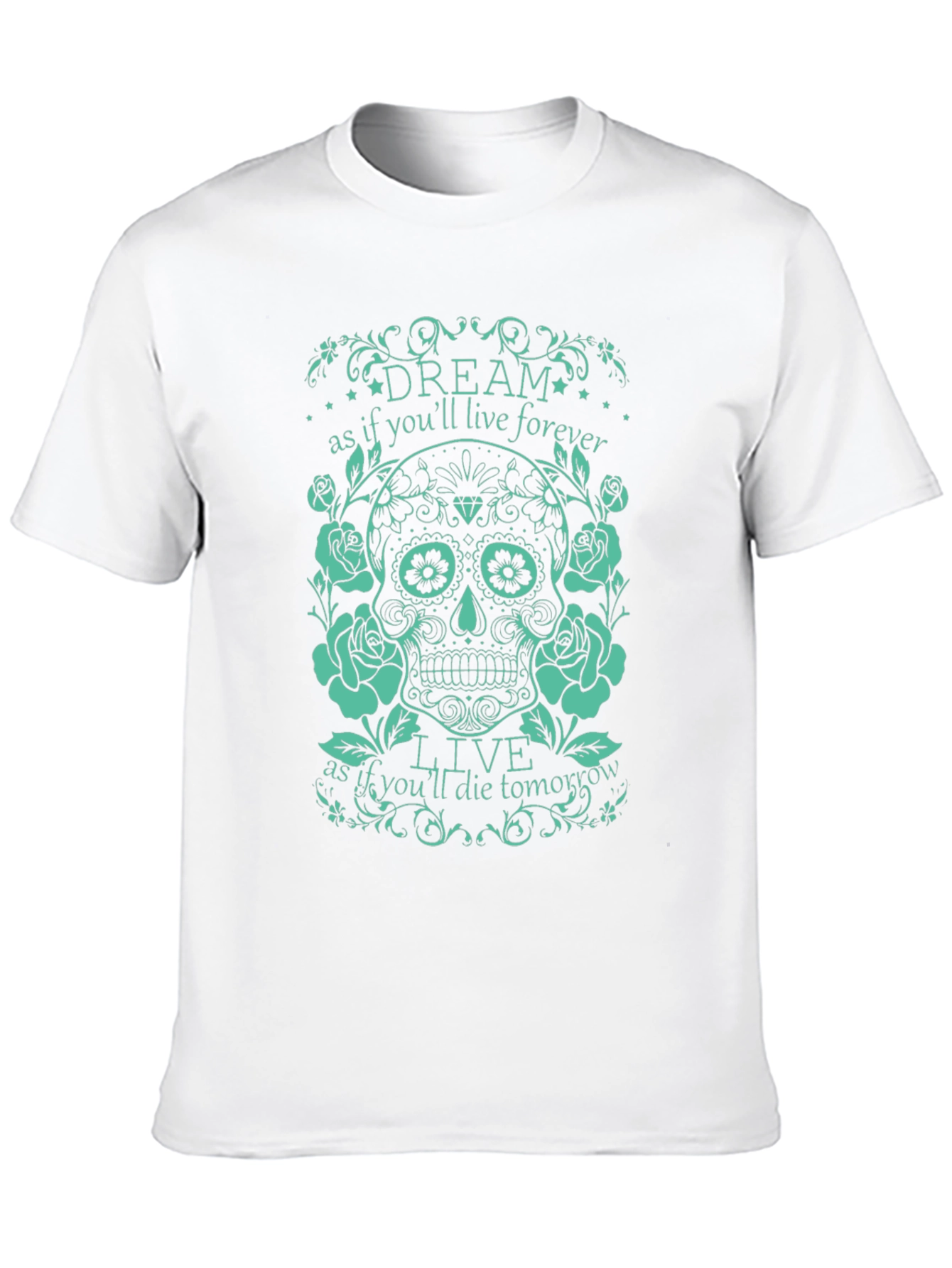 Dream Live Forever Skull Graphic Tee