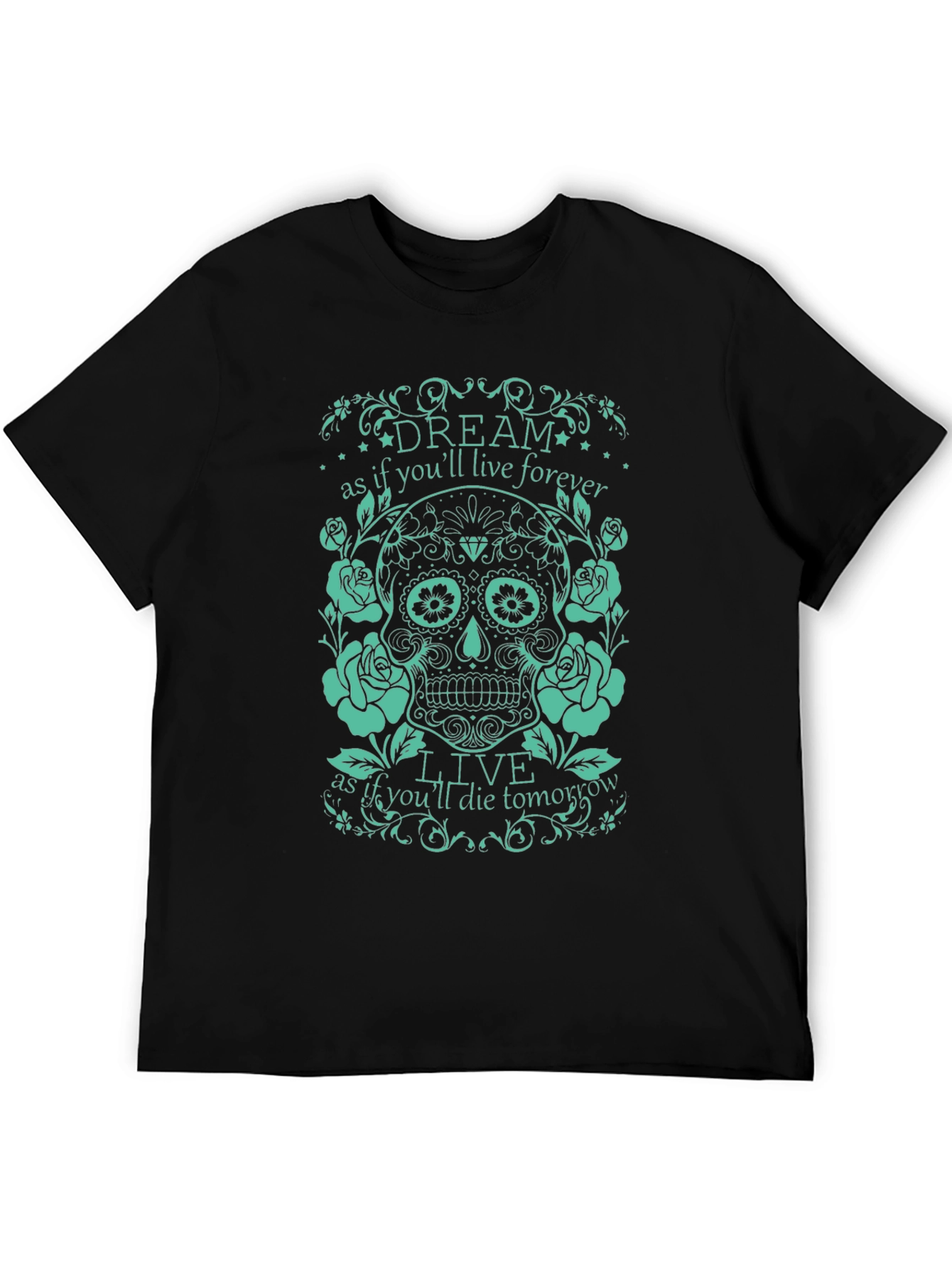 Dream Live Forever Skull Graphic Tee