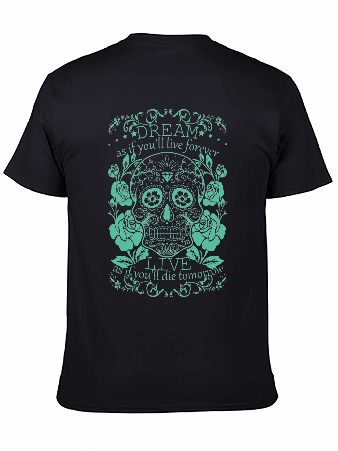 Dream Live Forever Skull Graphic Tee