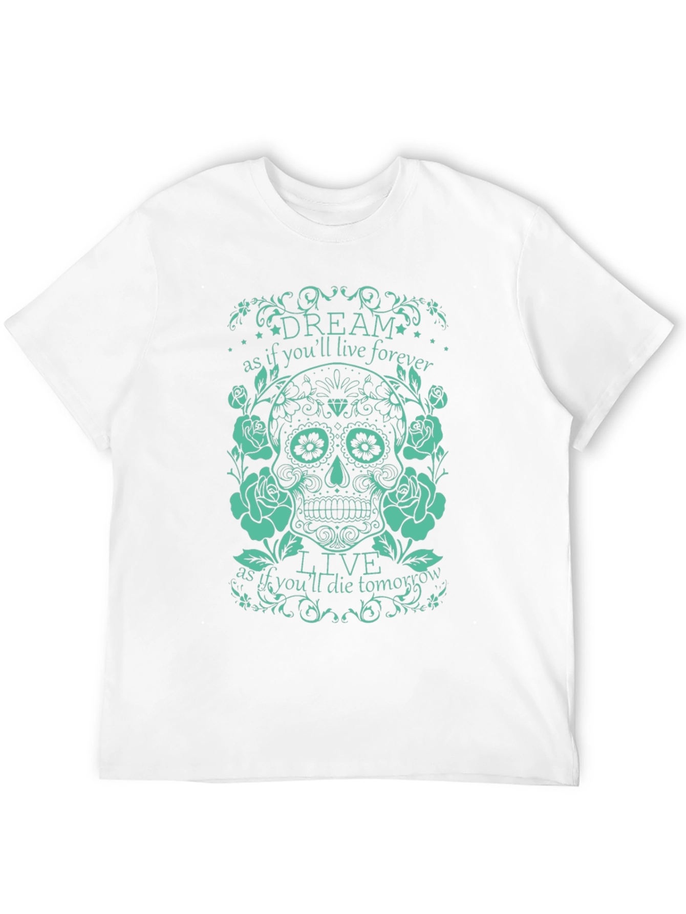 Dream Live Forever Skull Graphic Tee