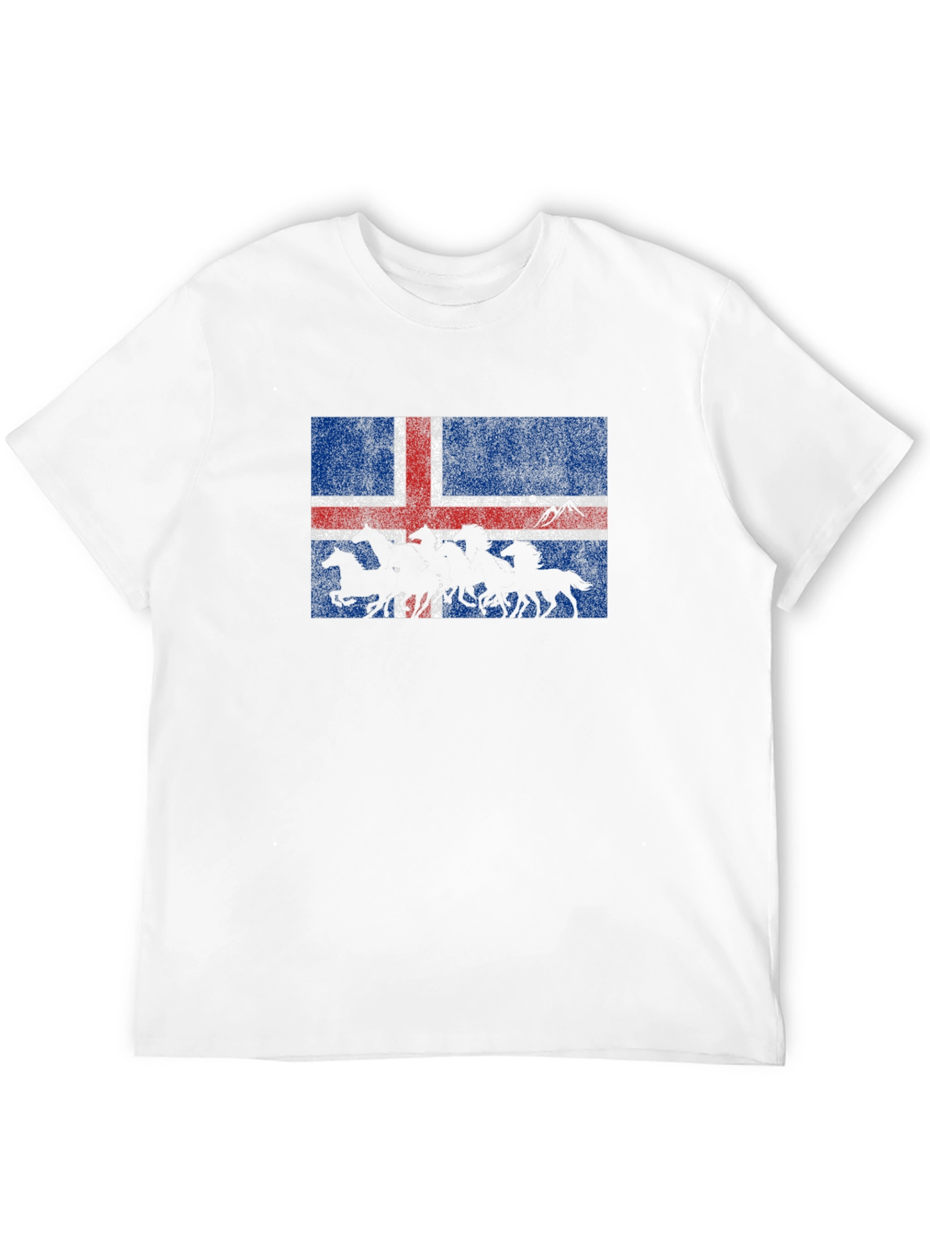 Iceland Flag Icelandic Horses Graphic T-Shirt