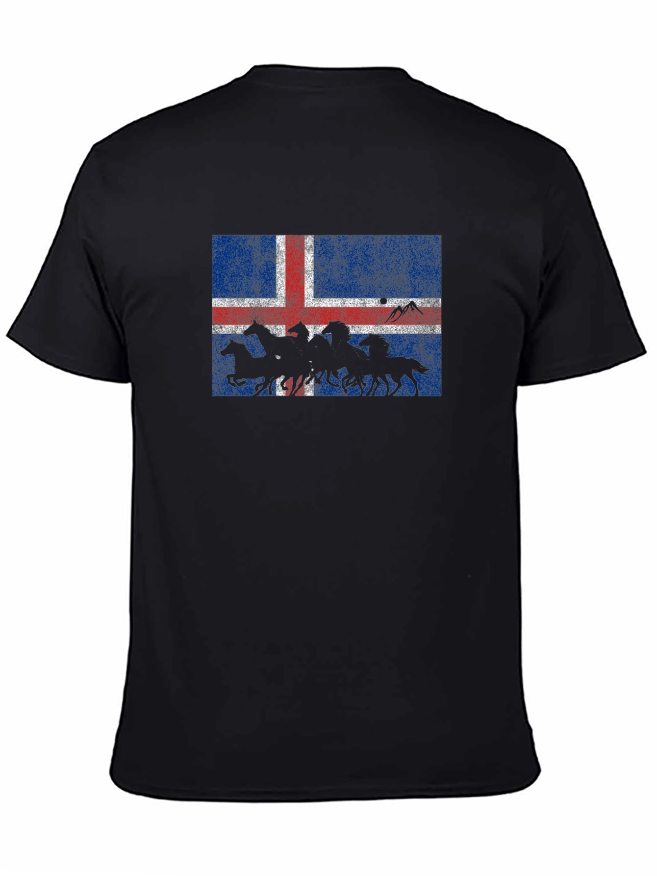 Iceland Flag Icelandic Horses Graphic T-Shirt