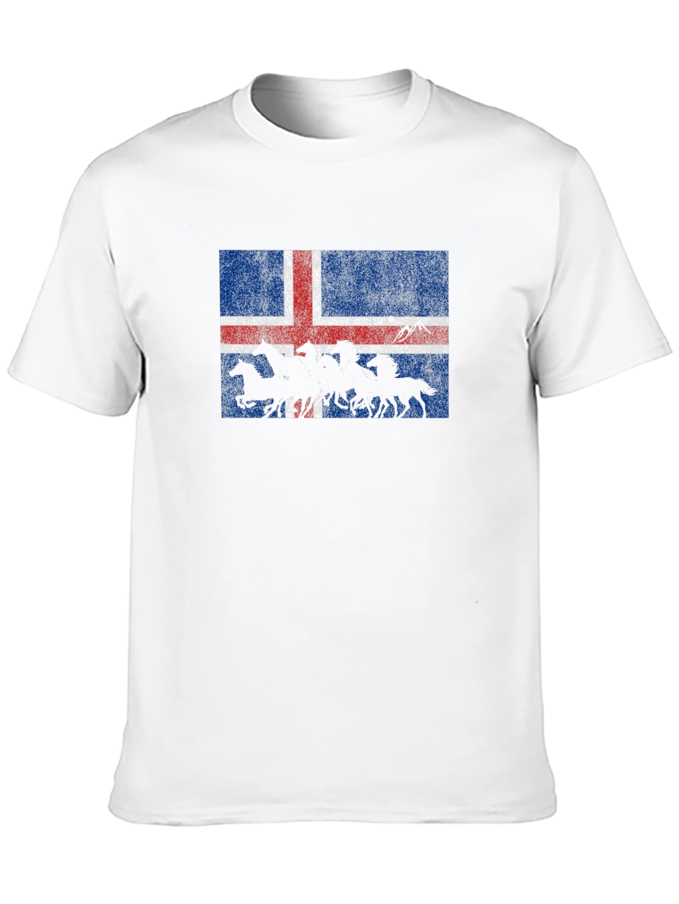 Iceland Flag Icelandic Horses Graphic T-Shirt