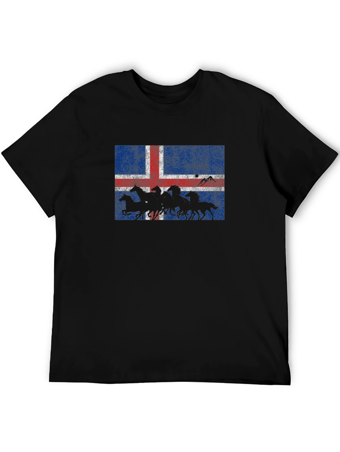 Iceland Flag Icelandic Horses Graphic T-Shirt