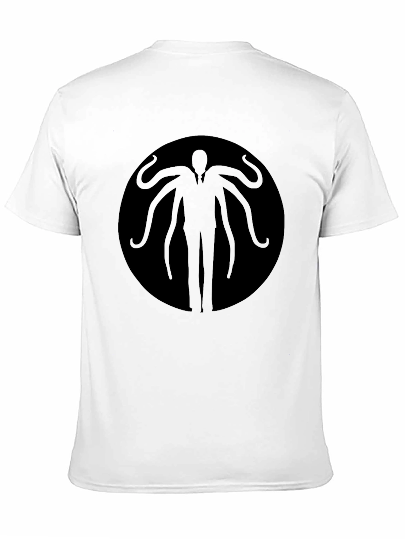 Mens Slender Man Graphic Tee - Black