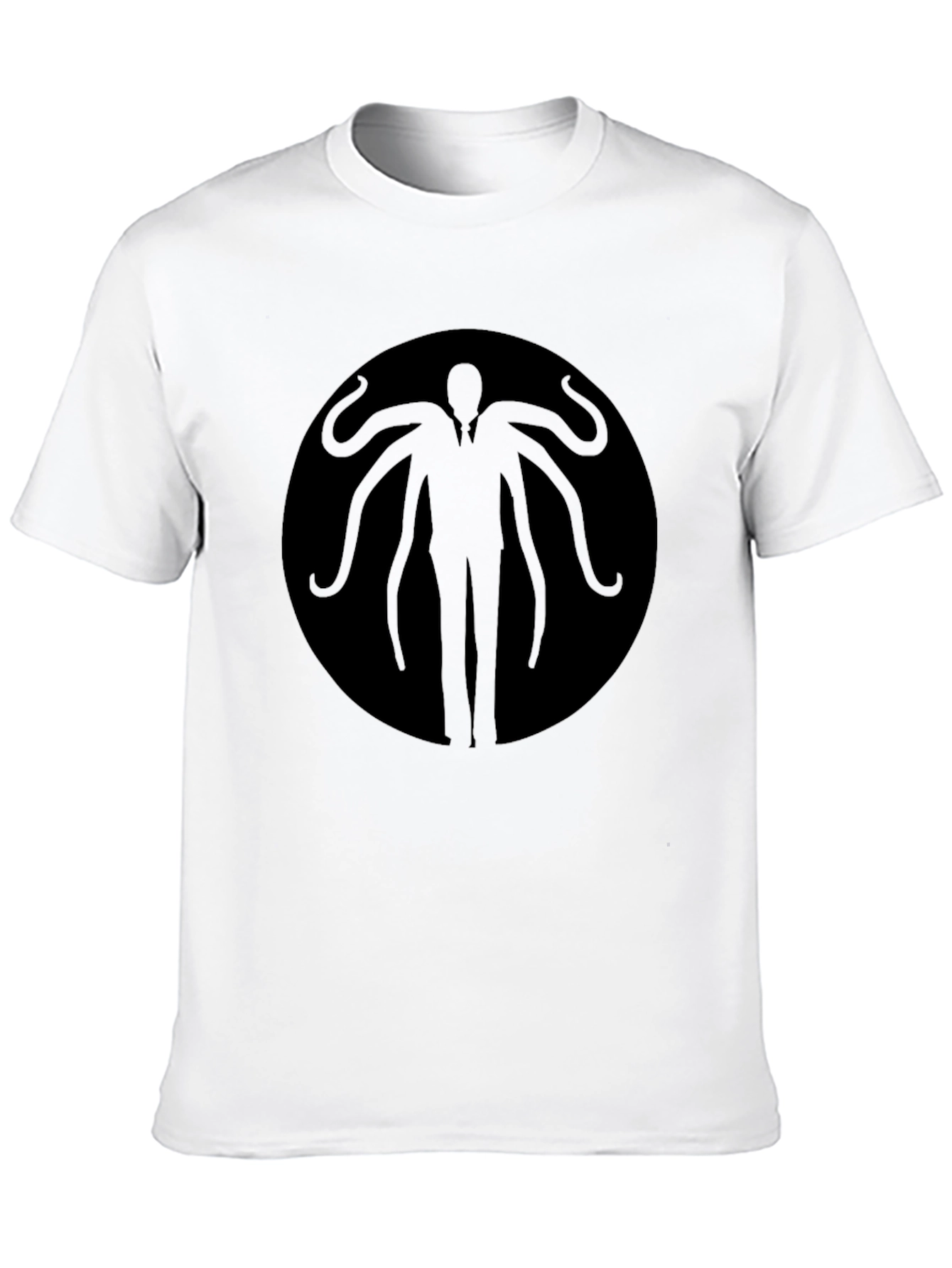 Mens Slender Man Graphic Tee - Black