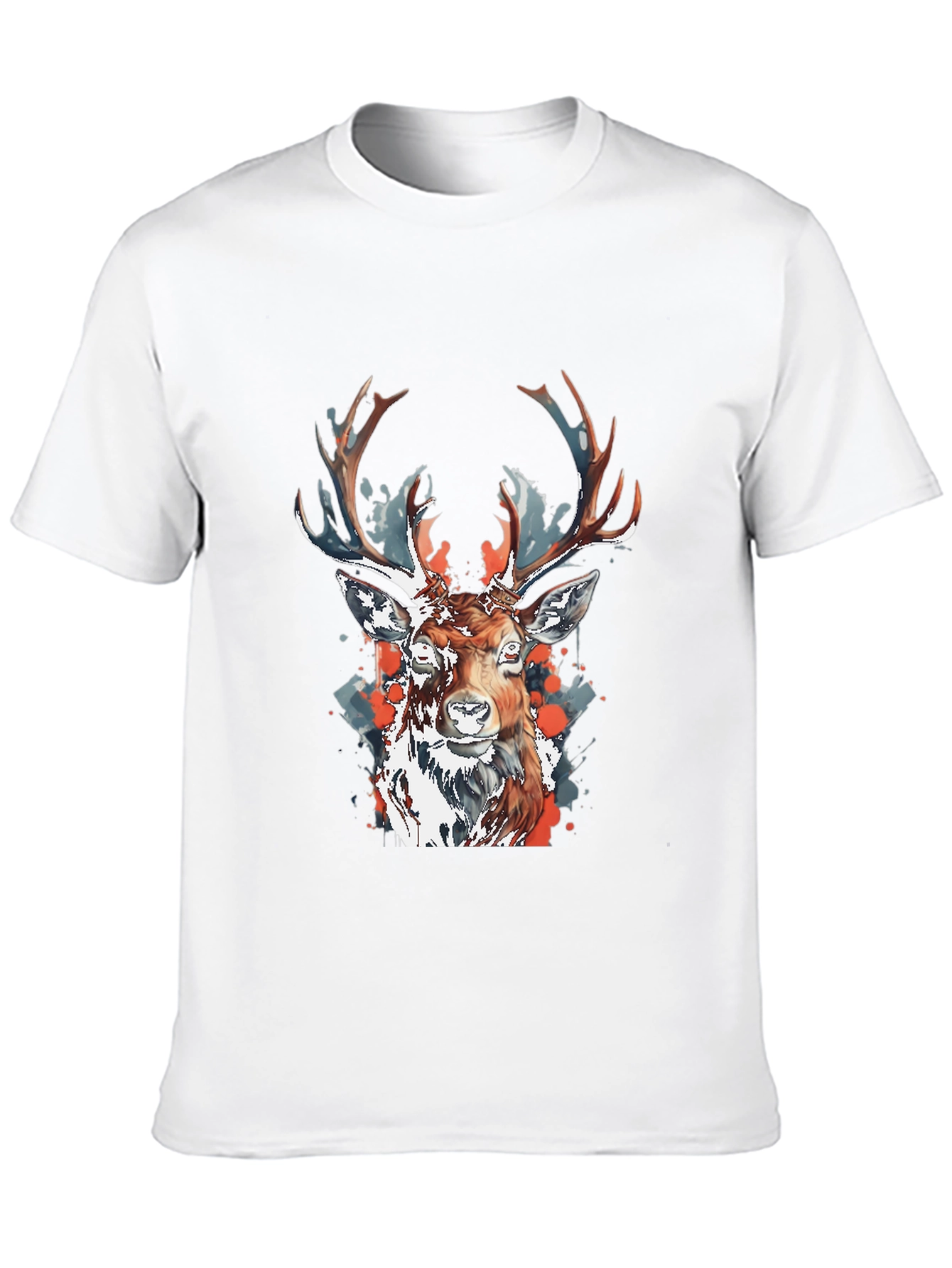 Deer Graphic Tee - Mens Black T-Shirt