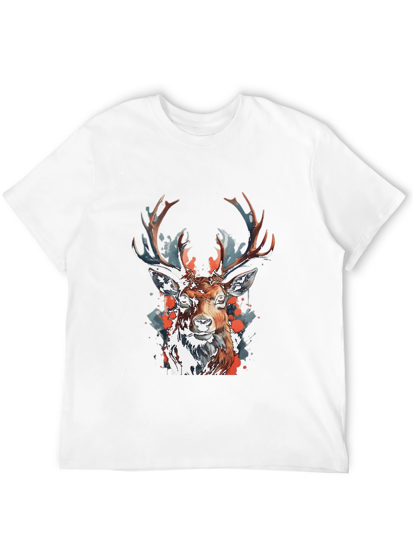 Deer Graphic Tee - Mens Black T-Shirt