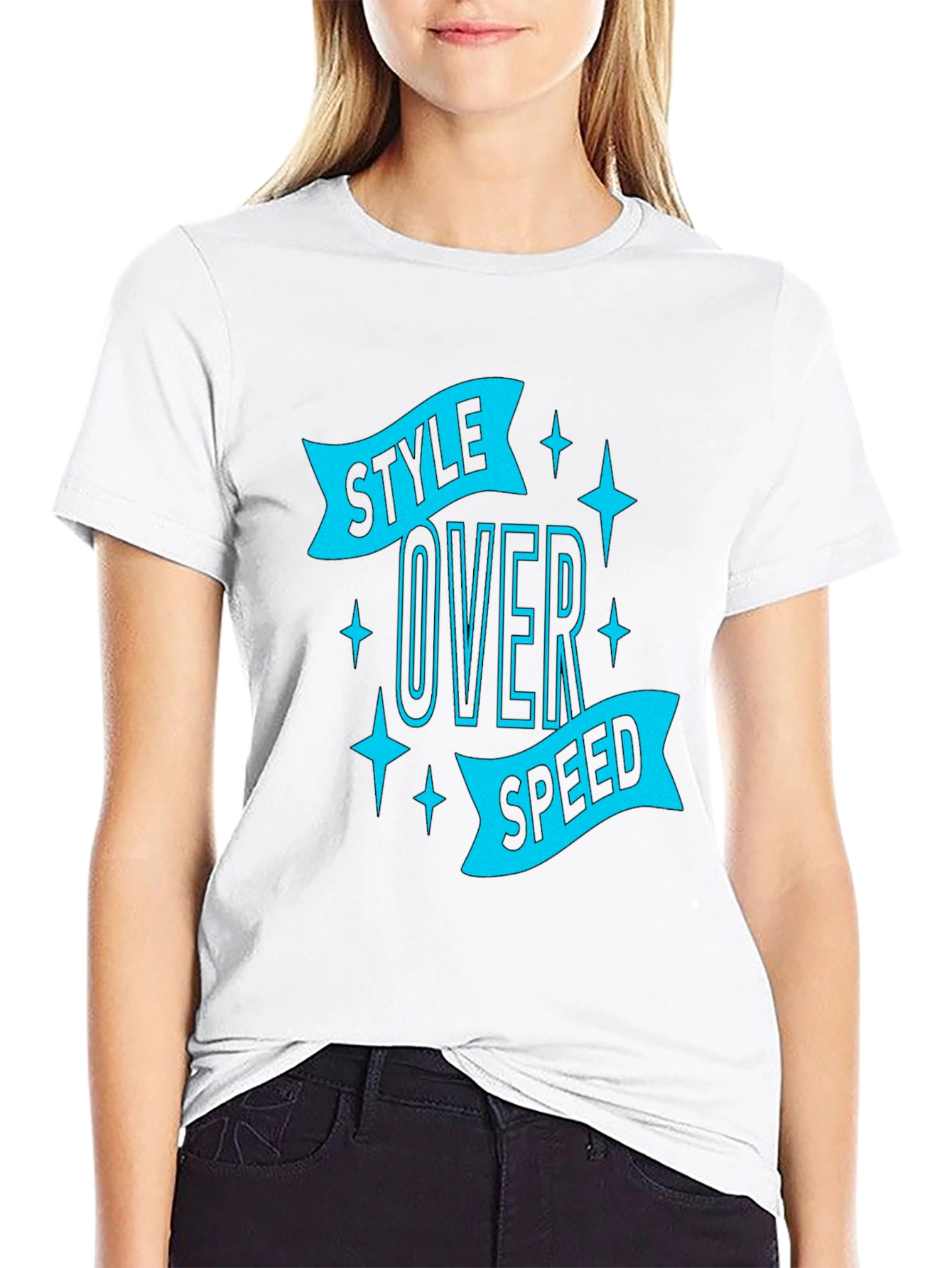 Style Over Speed Graphic Tee - Black