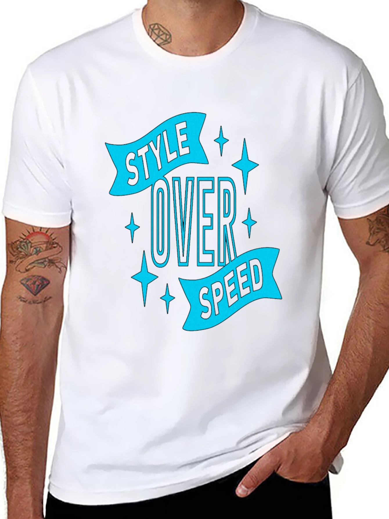 Style Over Speed Graphic Tee - Black