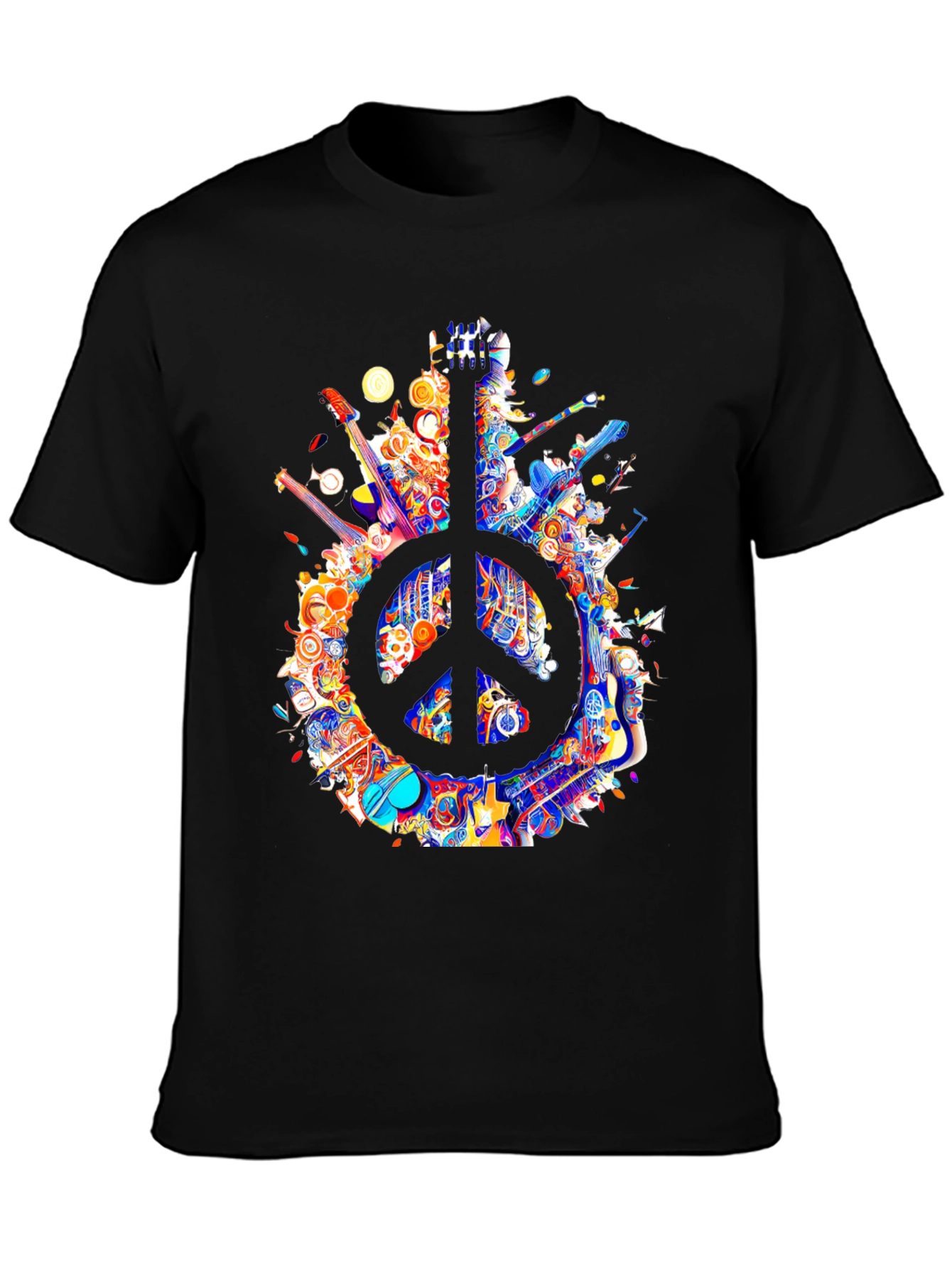 Peace Sign Guitar T-Shirt