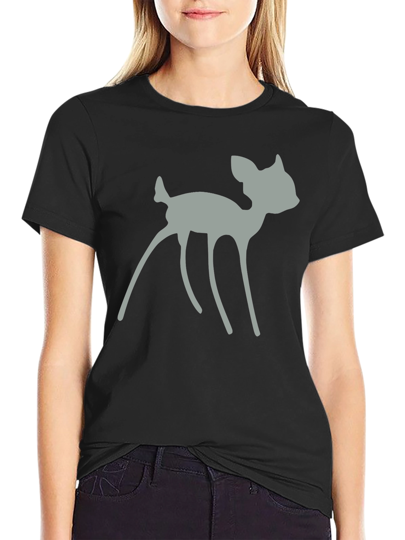 Deer Graphic T-Shirt - Soft Cotton Tee