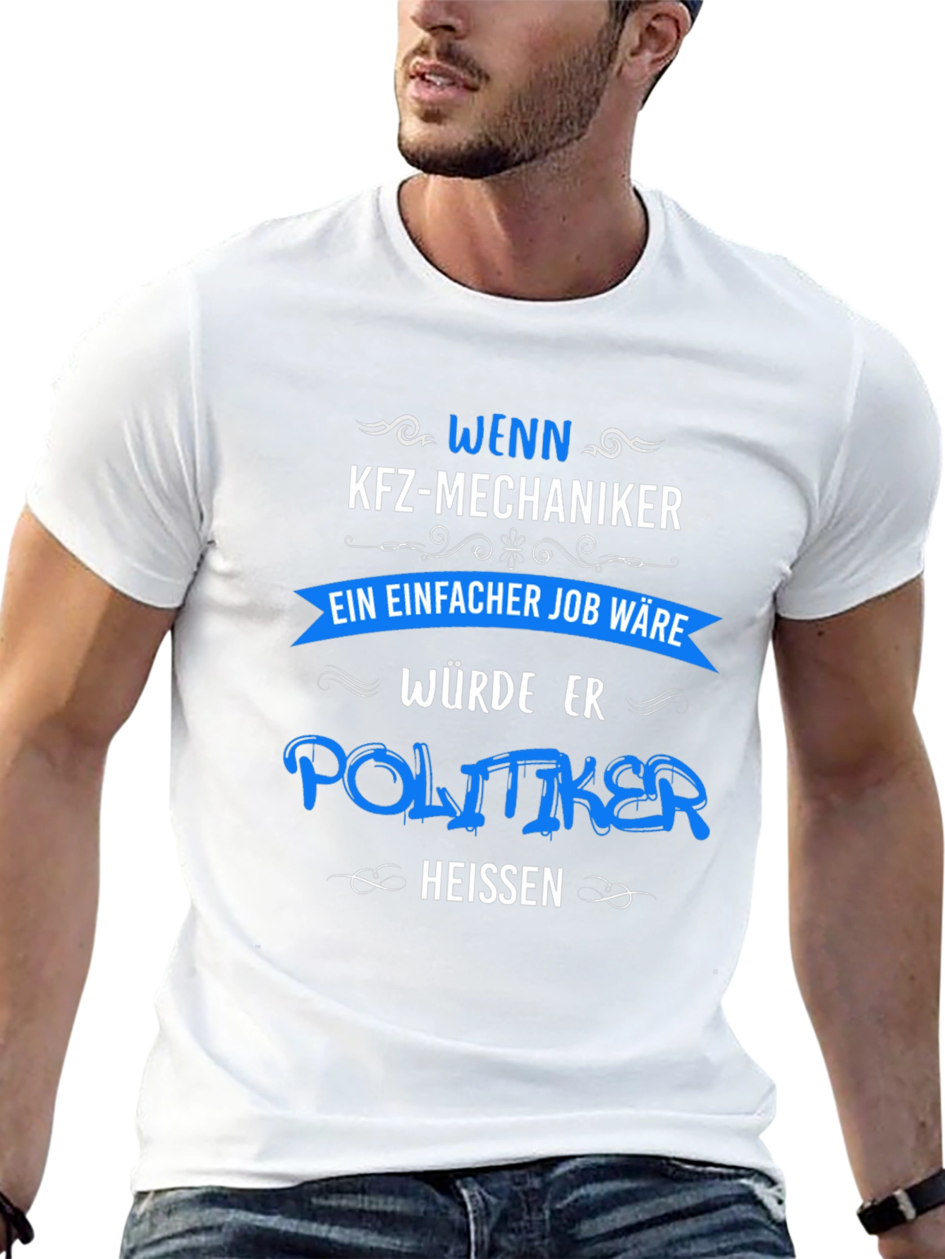 Mechanic Politician T-Shirt - Funny Job Tee