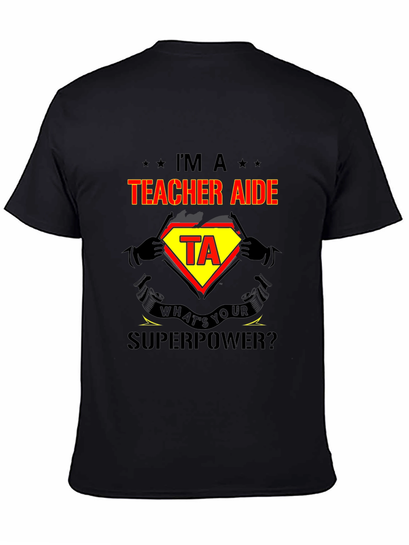 Teacher Aide Superpower Graphic T-Shirt