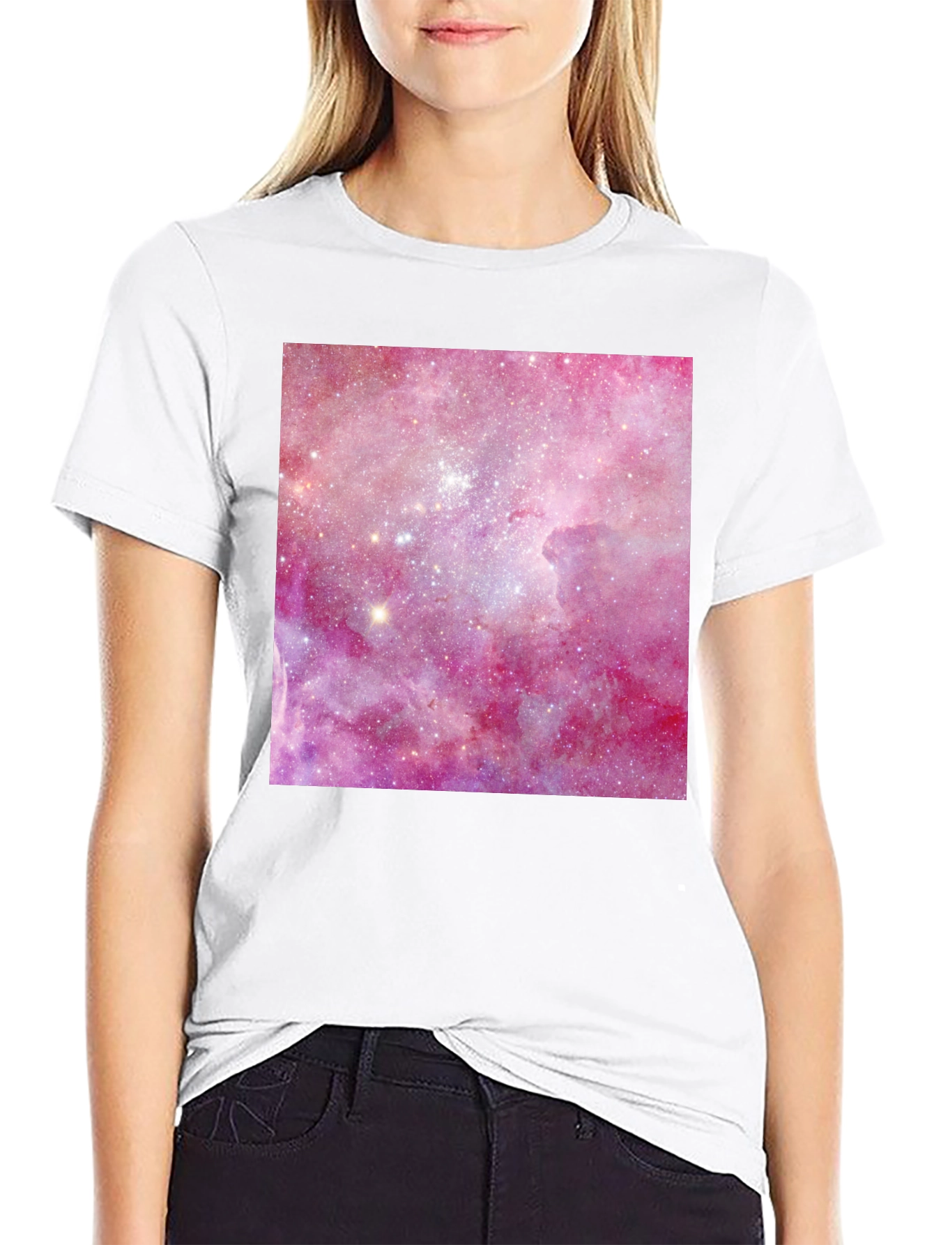 Galaxy Print Black T-Shirt - Stylish & Unique!
