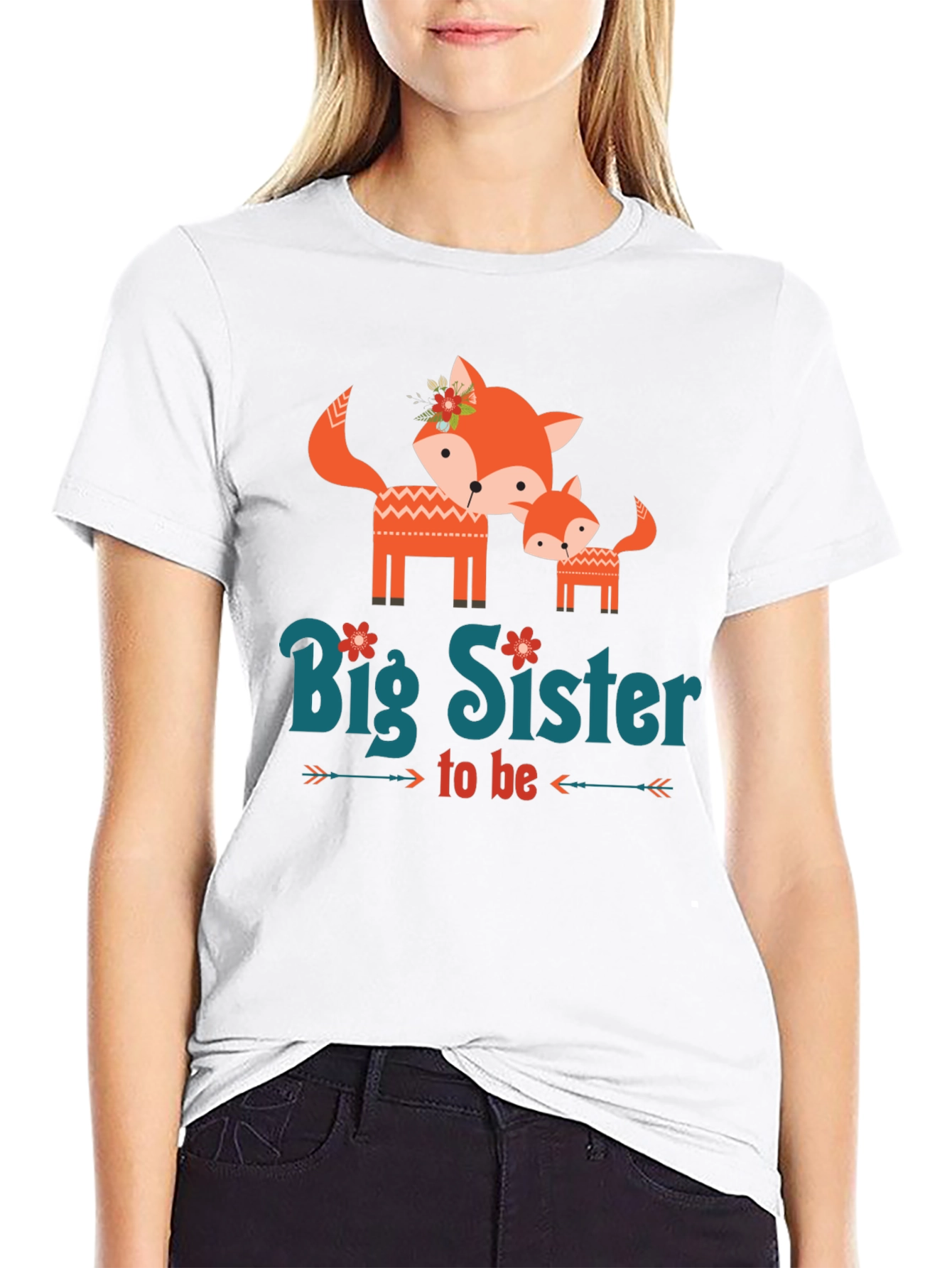 Big Sister To Be Fox T-Shirt