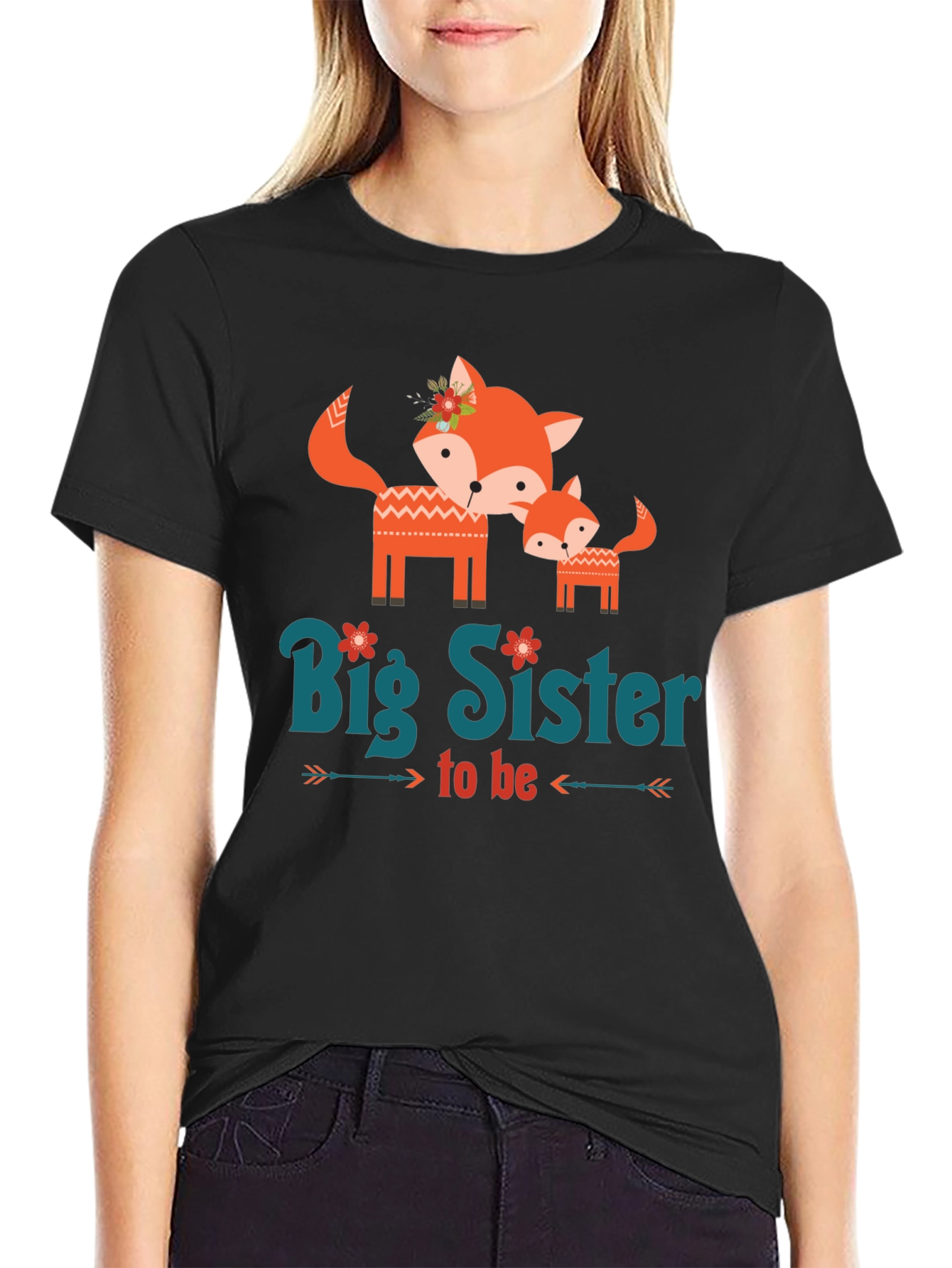 Big Sister To Be Fox T-Shirt