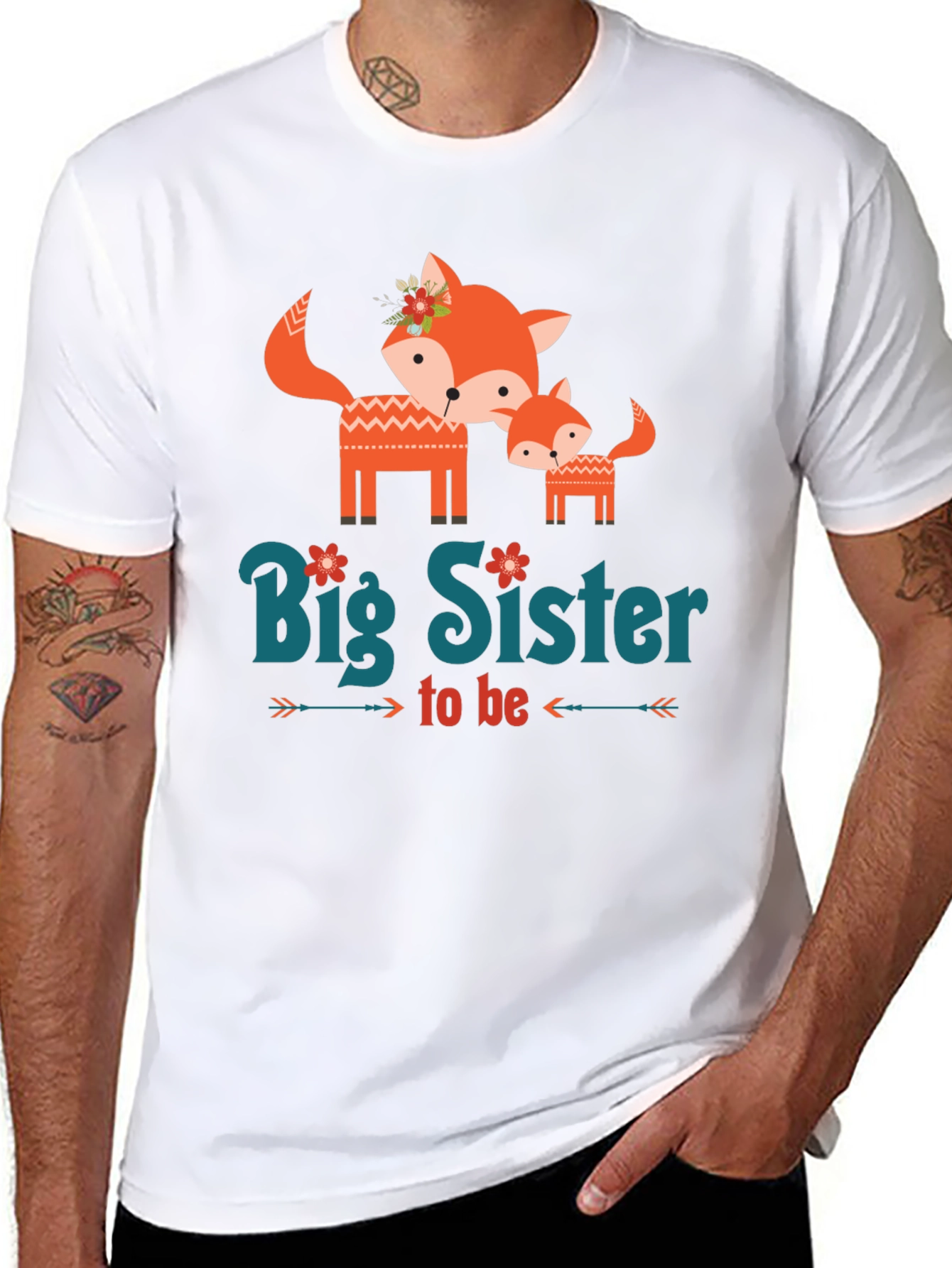 Big Sister To Be Fox T-Shirt