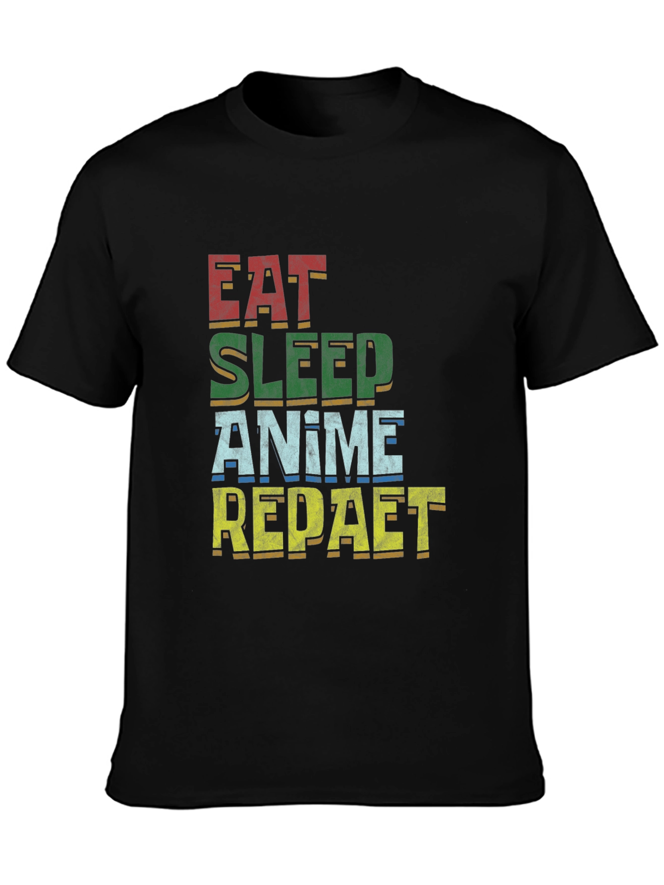 Eat Sleep Anime Repeat T-Shirt | Unisex Cotton Tee