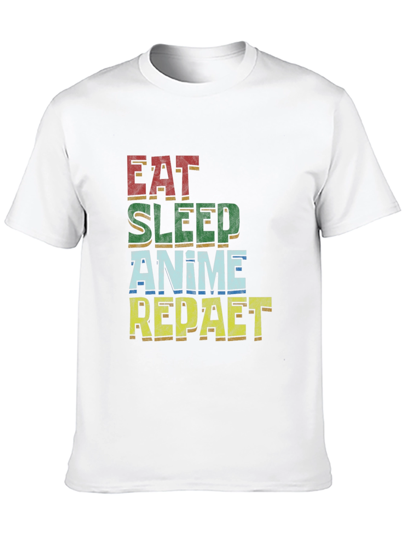 Eat Sleep Anime Repeat T-Shirt | Unisex Cotton Tee
