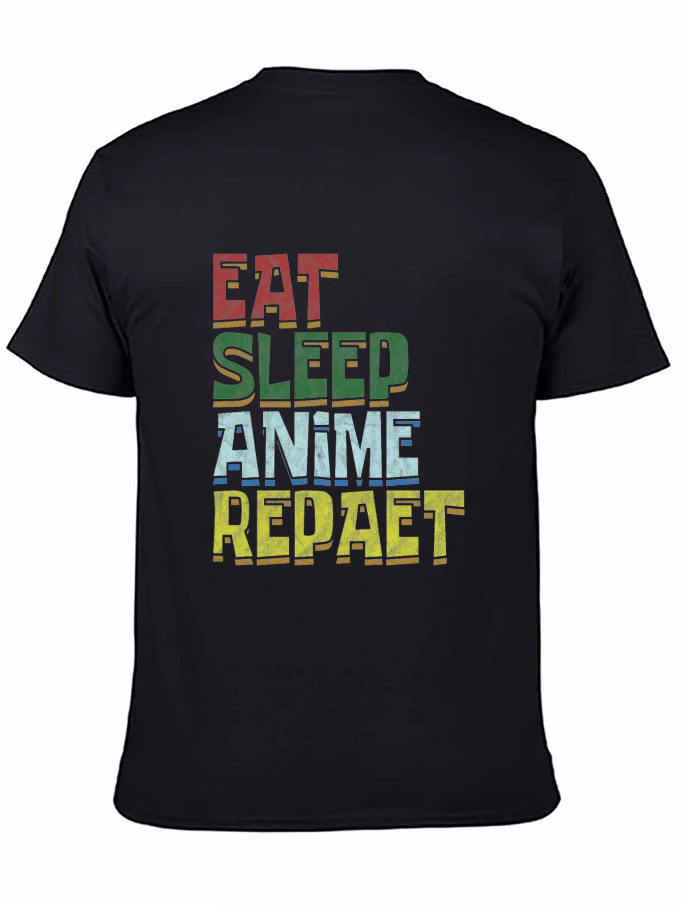 Eat Sleep Anime Repeat T-Shirt | Unisex Cotton Tee
