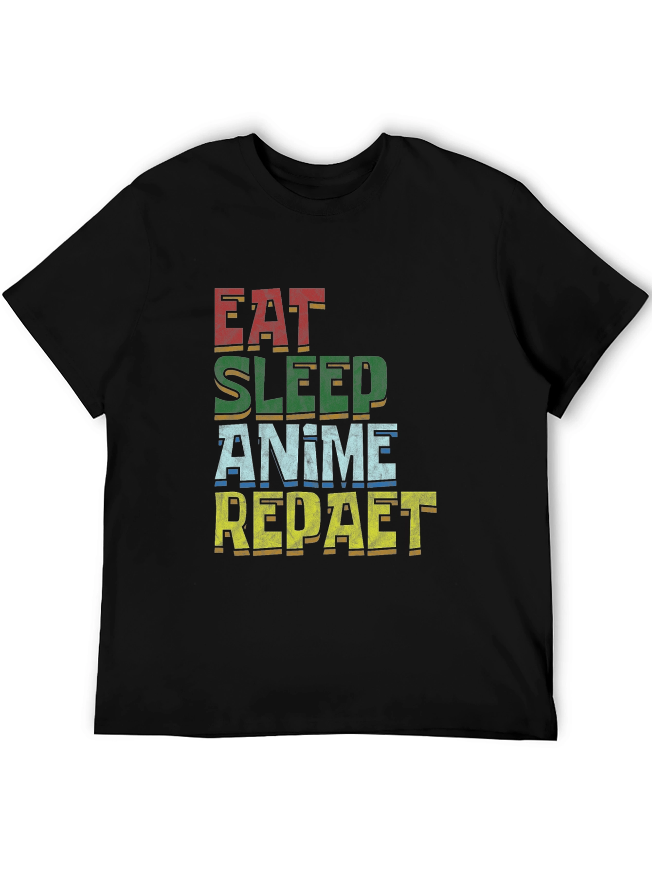 Eat Sleep Anime Repeat T-Shirt | Unisex Cotton Tee