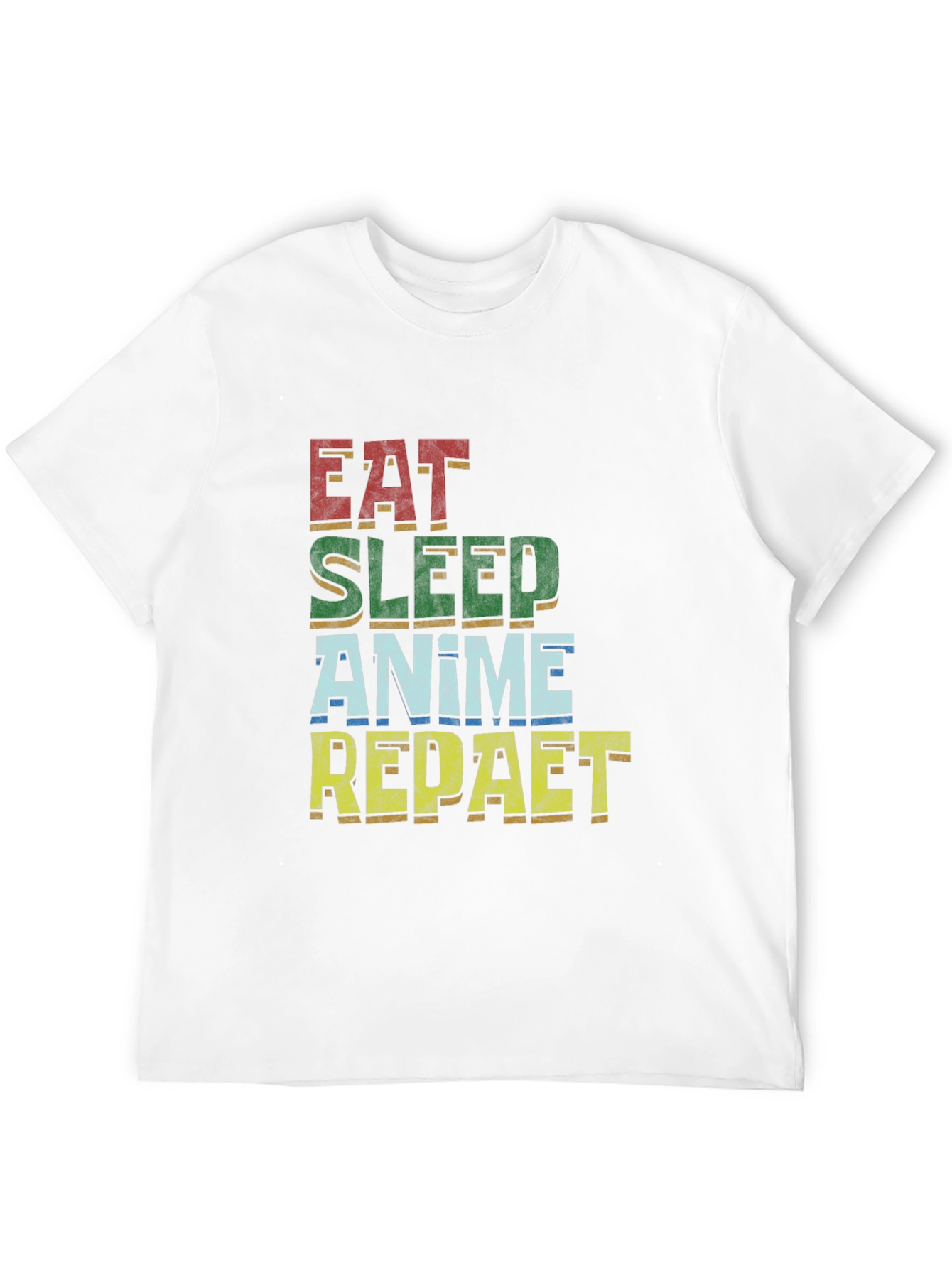 Eat Sleep Anime Repeat T-Shirt | Unisex Cotton Tee