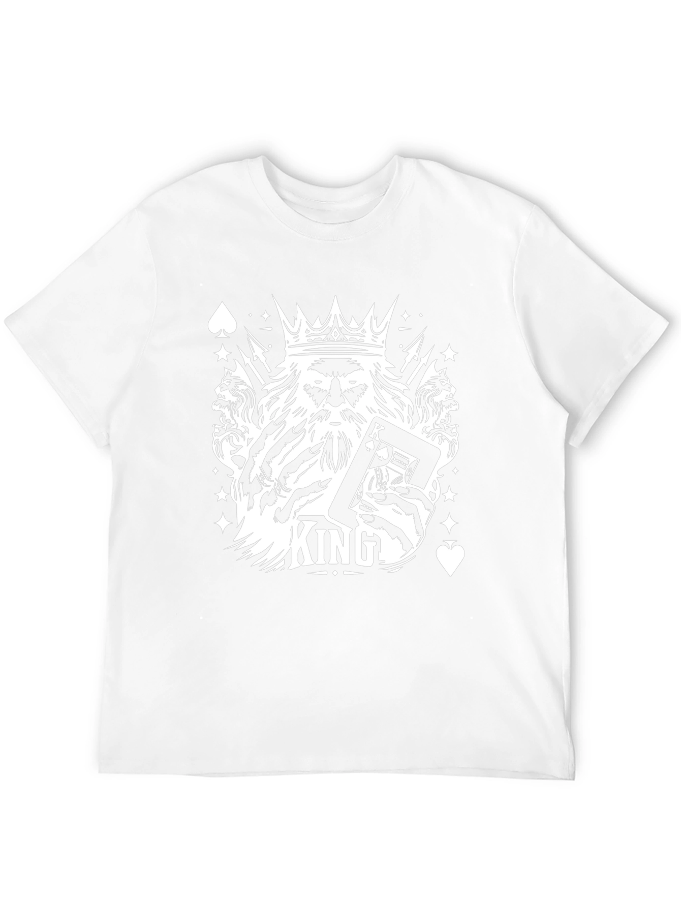 King of Spades Graphic Tee - Black Cotton T-Shirt