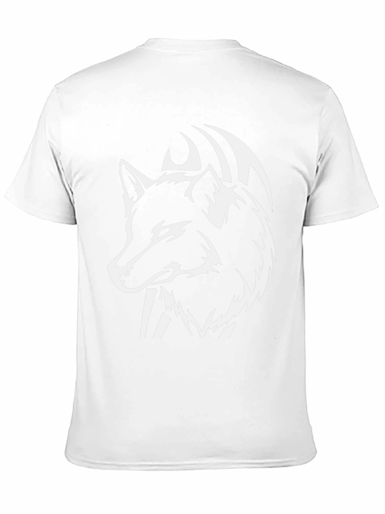 Black Wolf Graphic Tee - Stylish Animal Print Shirt