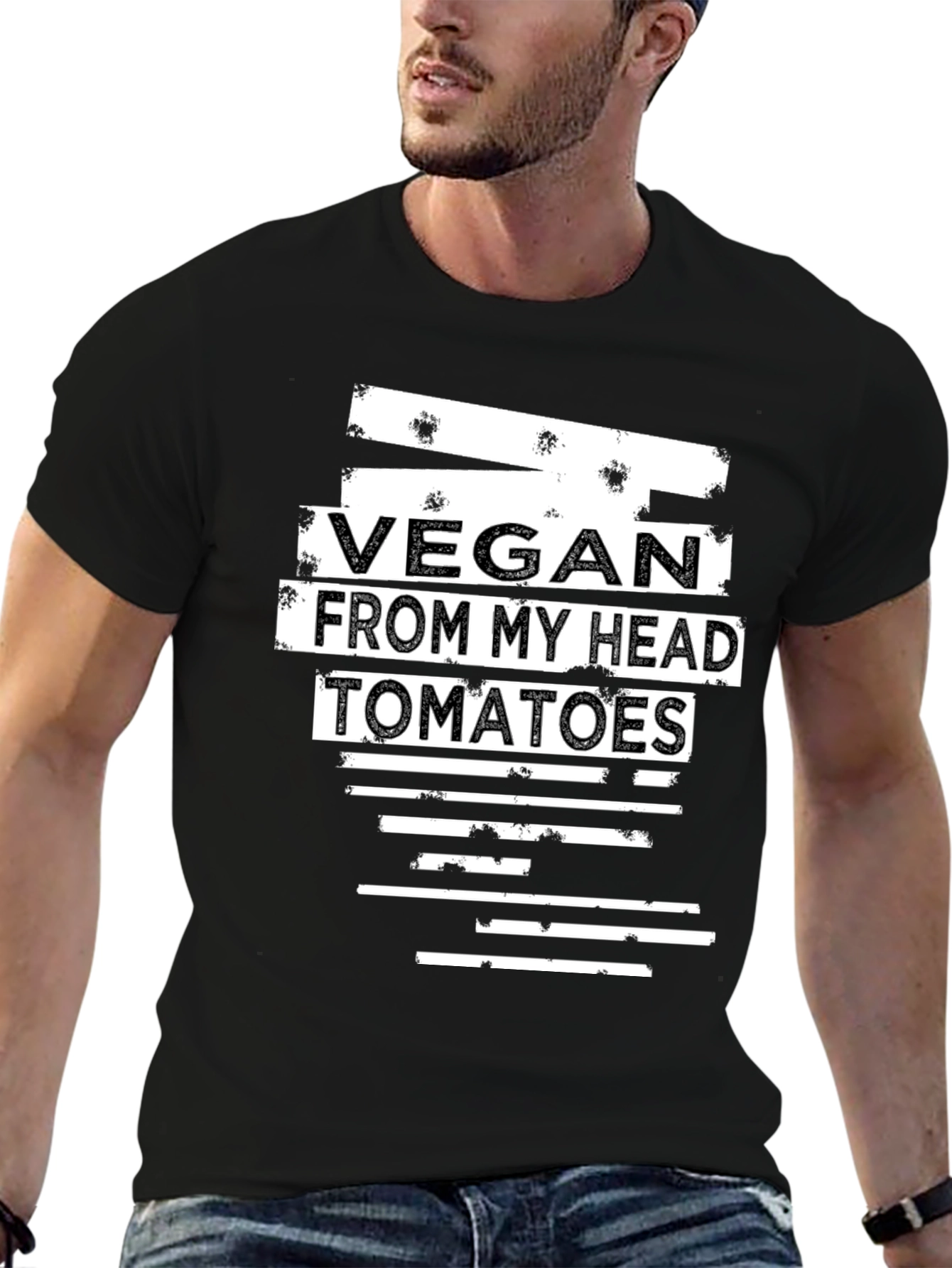 Vegan From My Head Tomatoes Graphic Tee