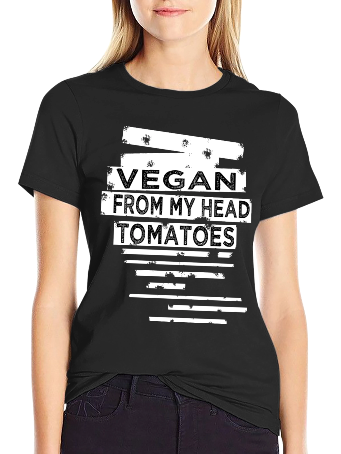 Vegan From My Head Tomatoes Graphic Tee