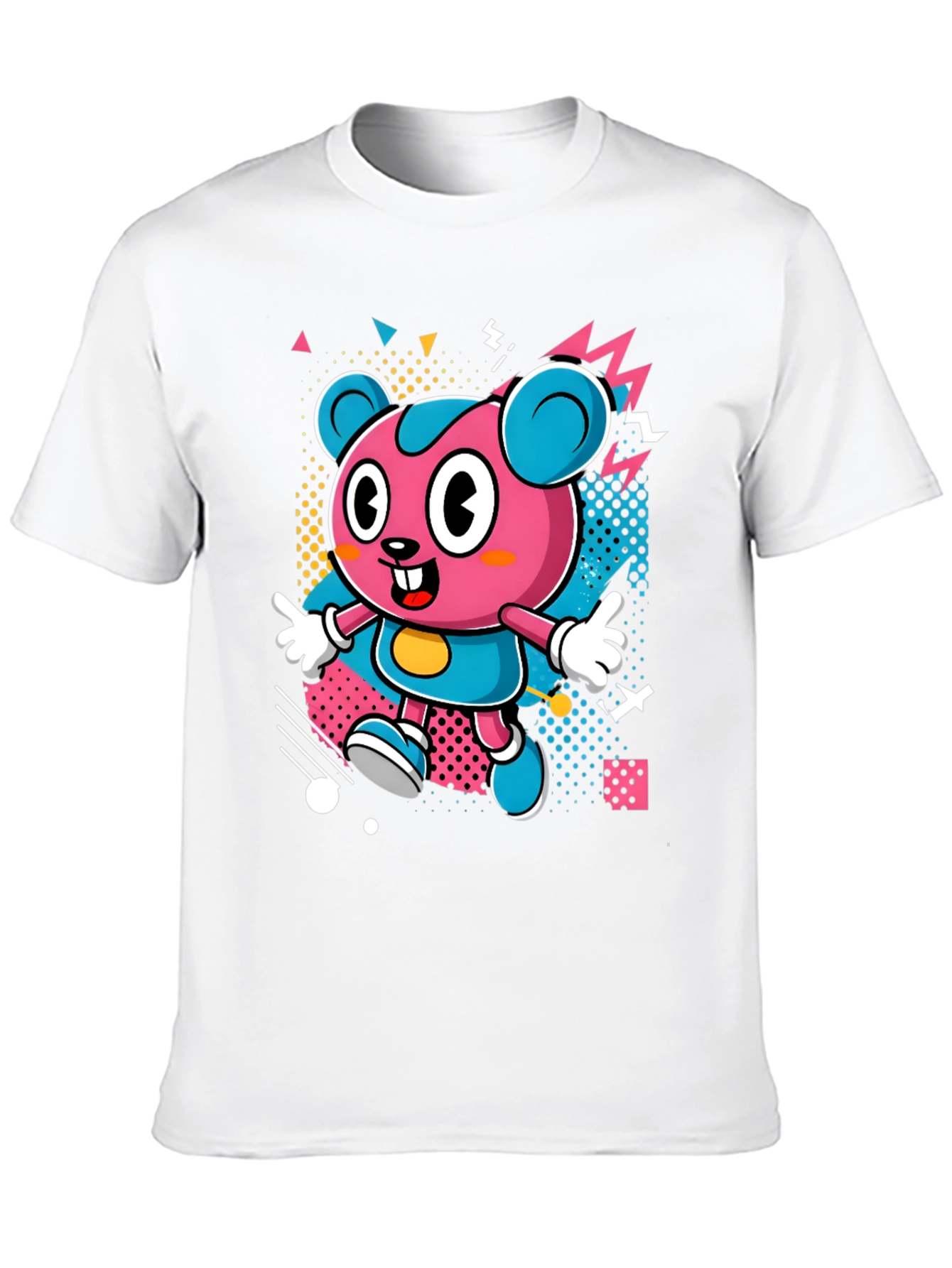 Cartoon Character Graphic Print Black T-Shirt