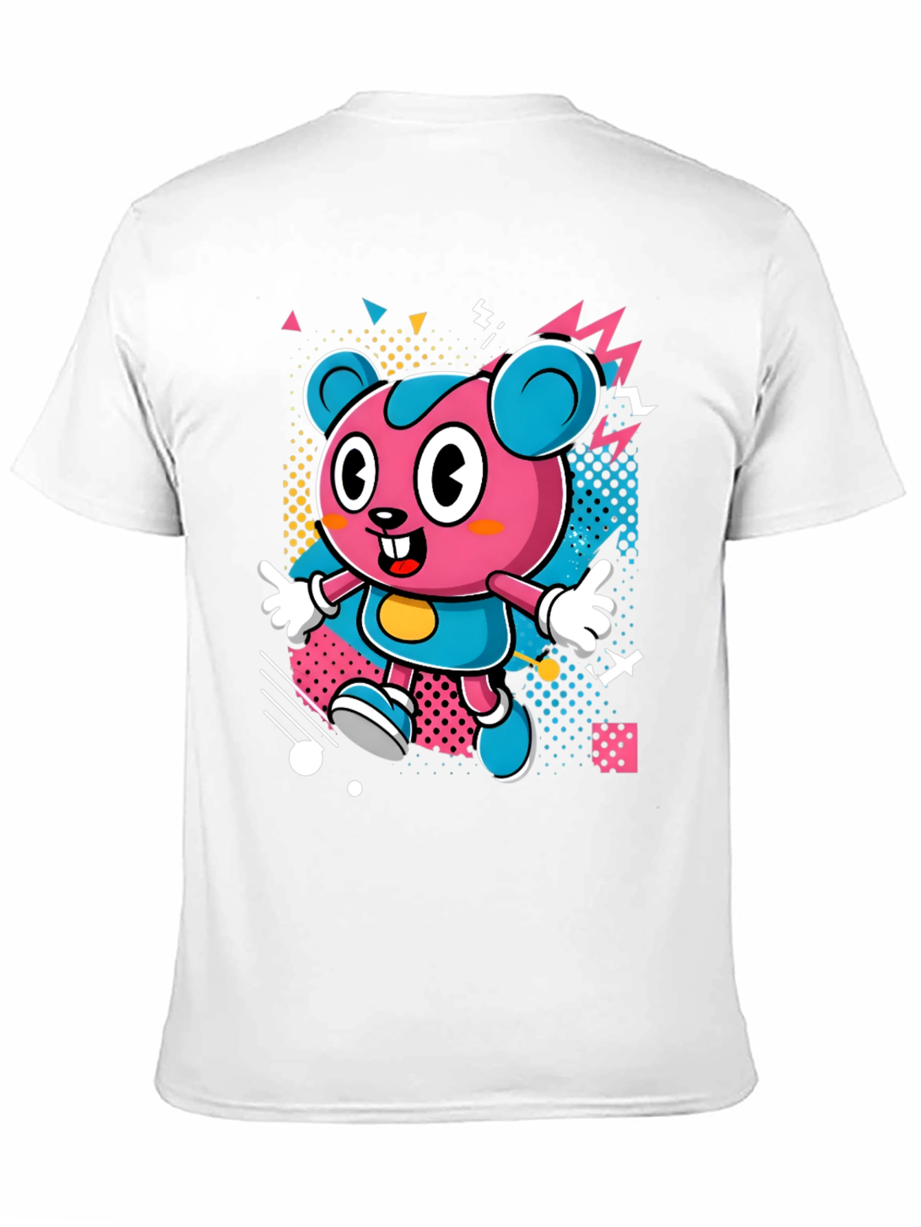 Cartoon Character Graphic Print Black T-Shirt
