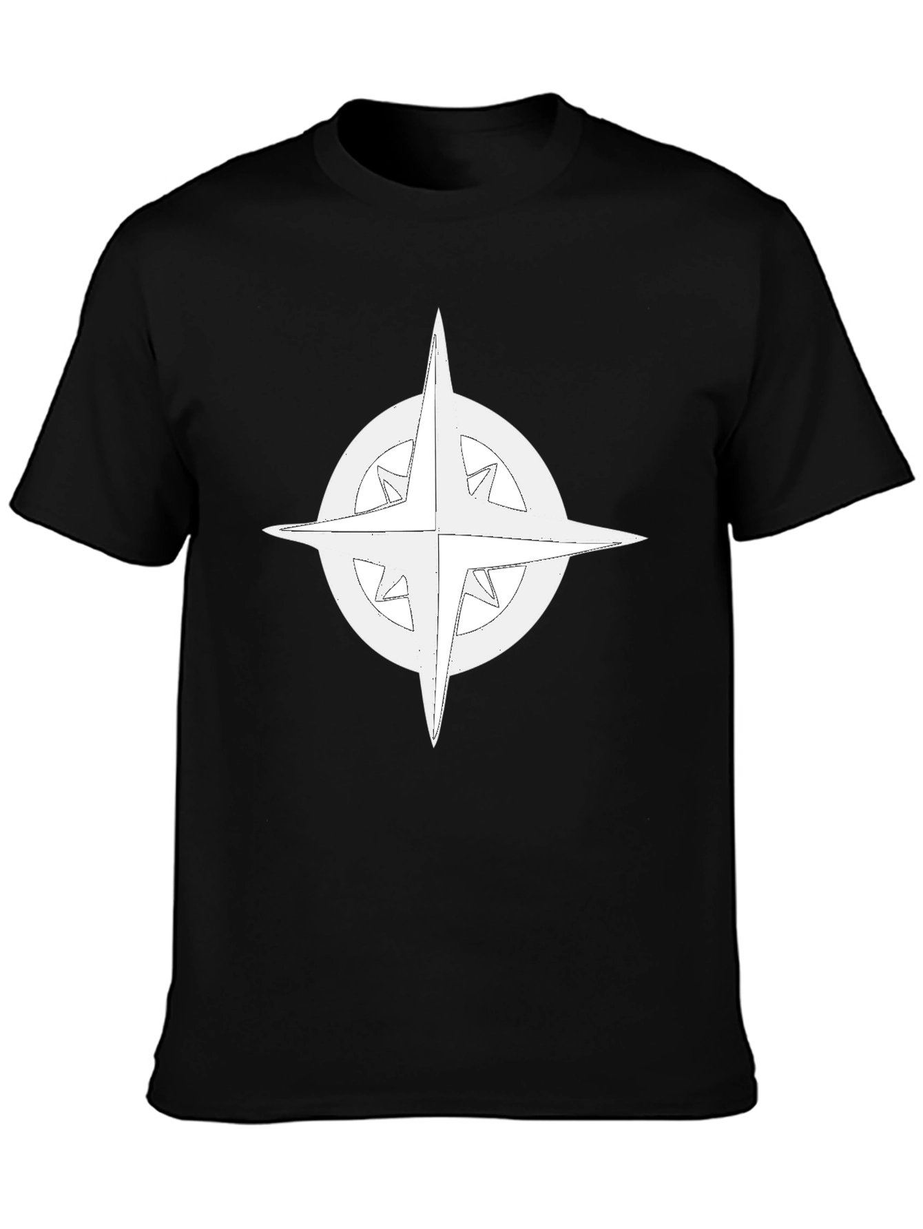 Compass Rose Graphic Tee - Classic Black