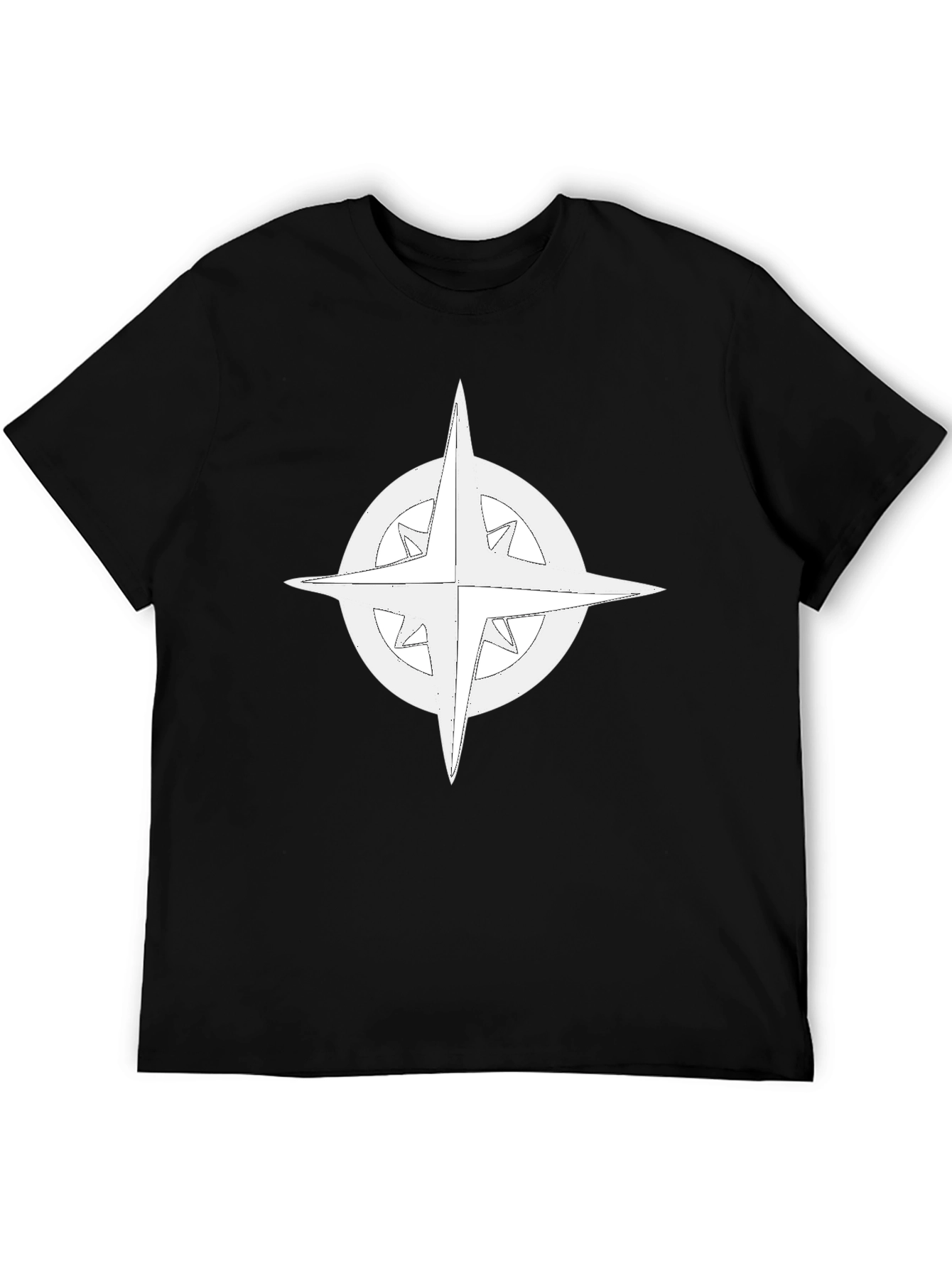 Compass Rose Graphic Tee - Classic Black