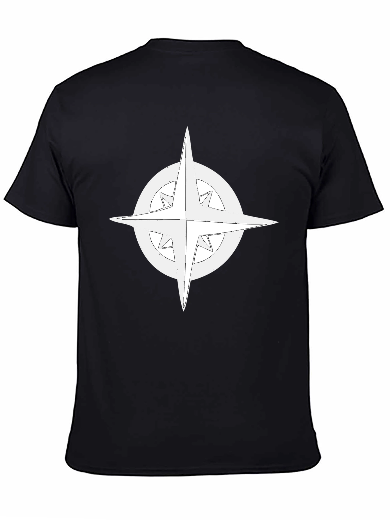 Compass Rose Graphic Tee - Classic Black