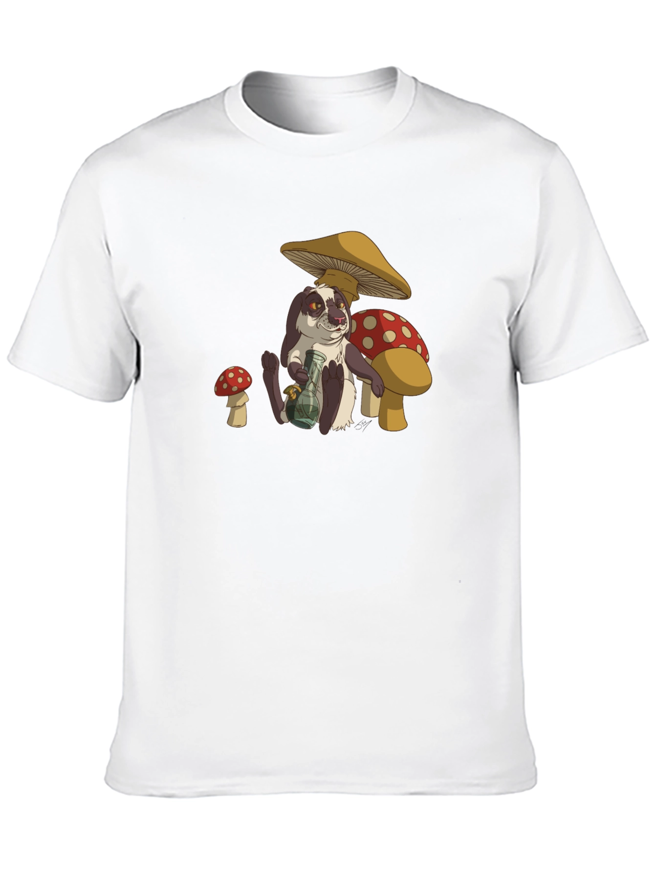 Humorous Rabbit Mushroom T-Shirt