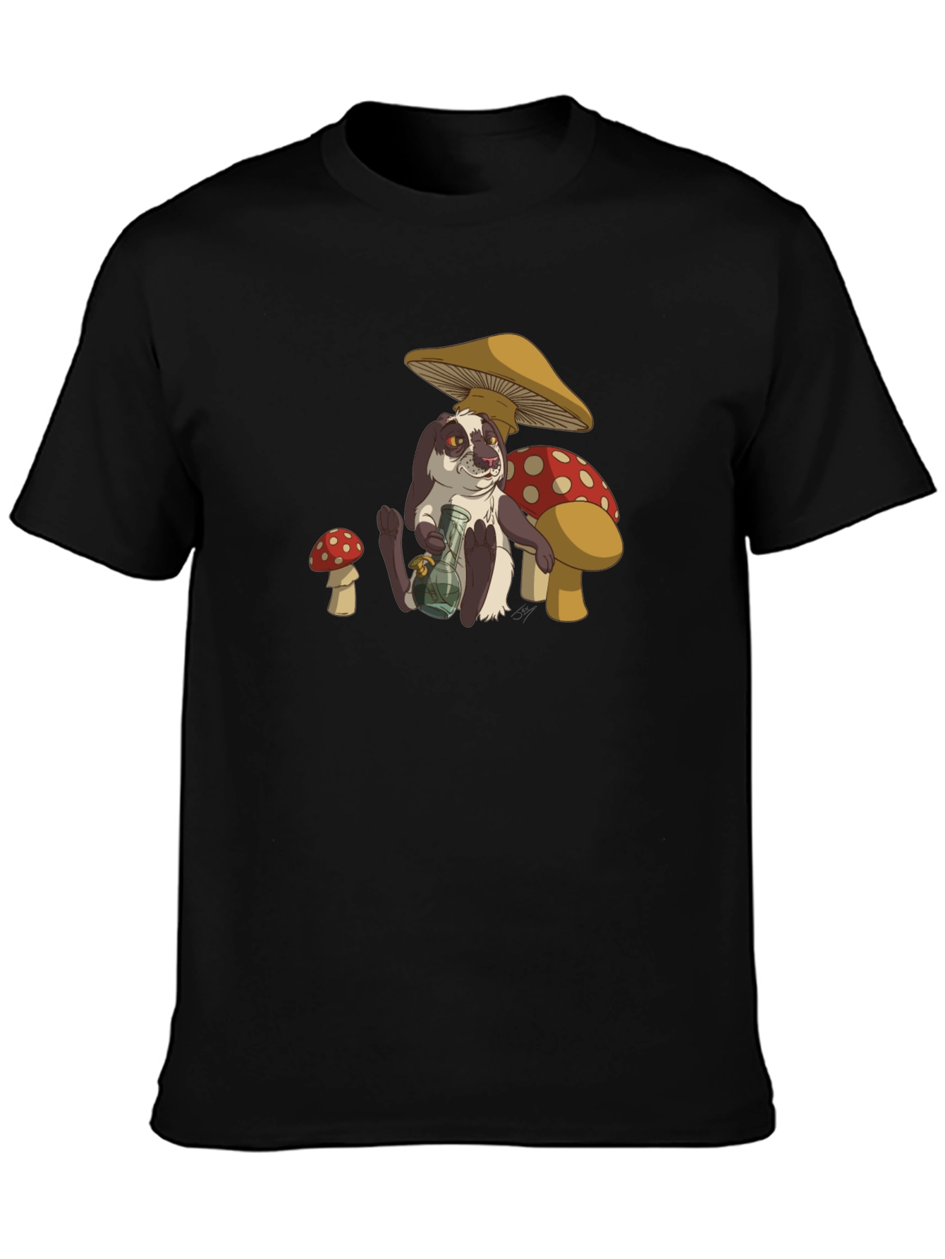 Humorous Rabbit Mushroom T-Shirt