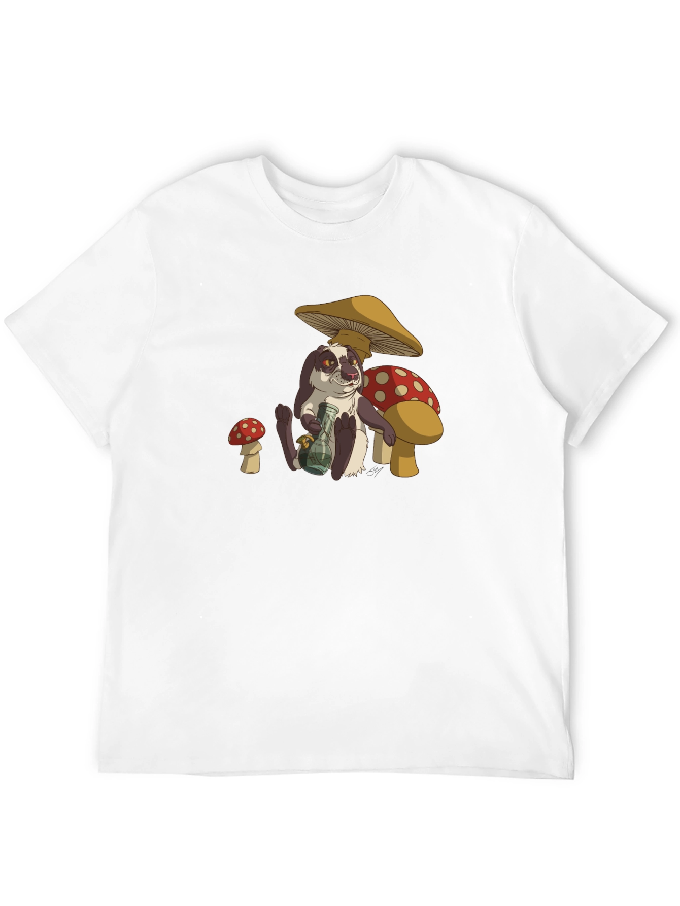 Humorous Rabbit Mushroom T-Shirt