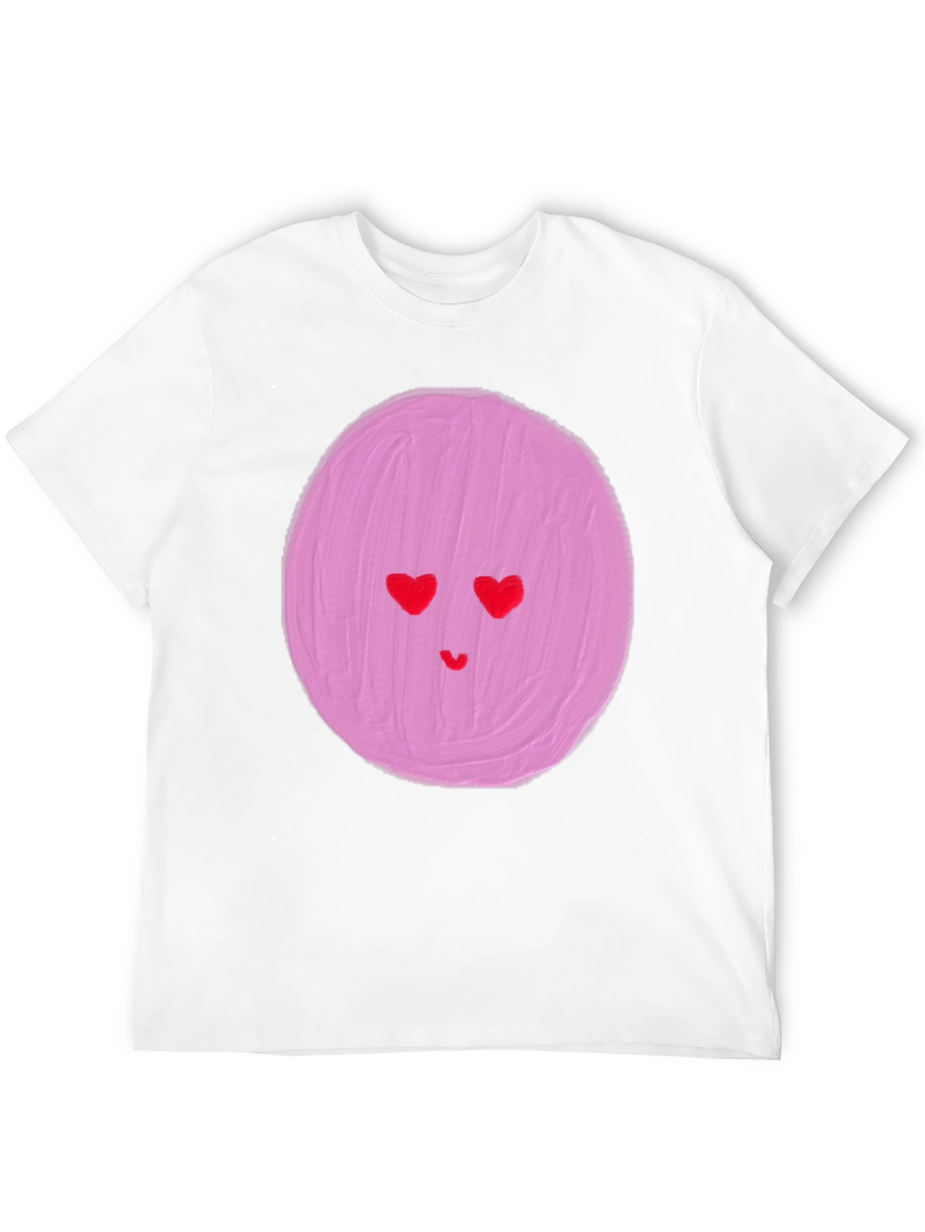 Heart Eyes Emoji Graphic Tee - Black