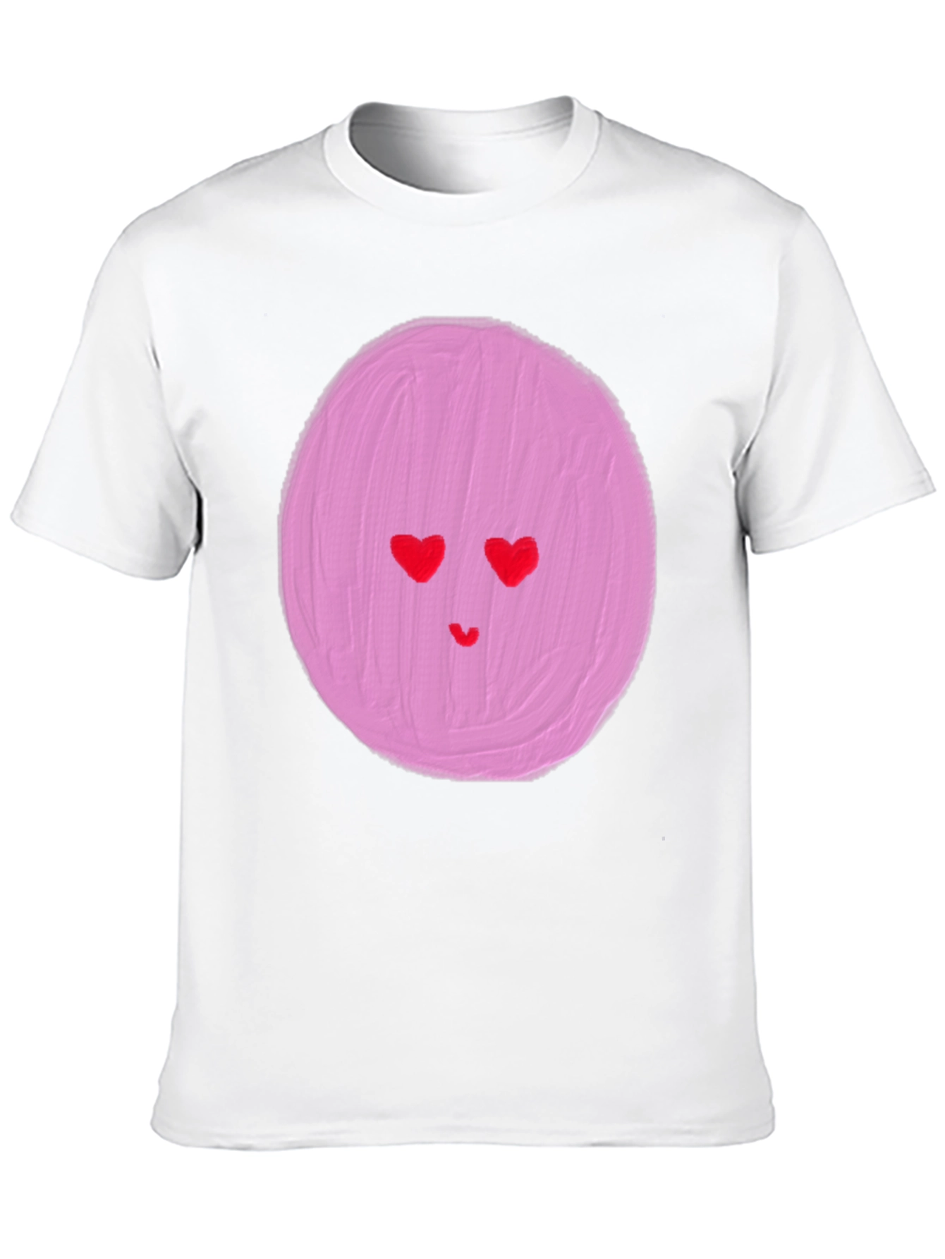 Heart Eyes Emoji Graphic Tee - Black