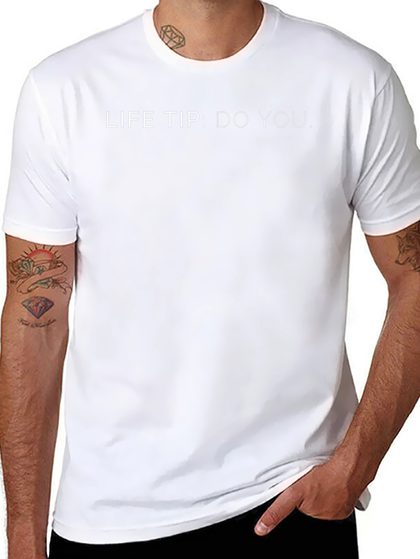 Life Tip: Do You. Black Graphic T-Shirt
