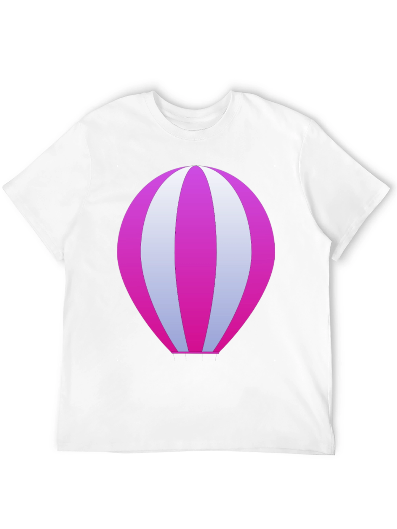 Cool Hot Air Balloon Graphic Black T-Shirt