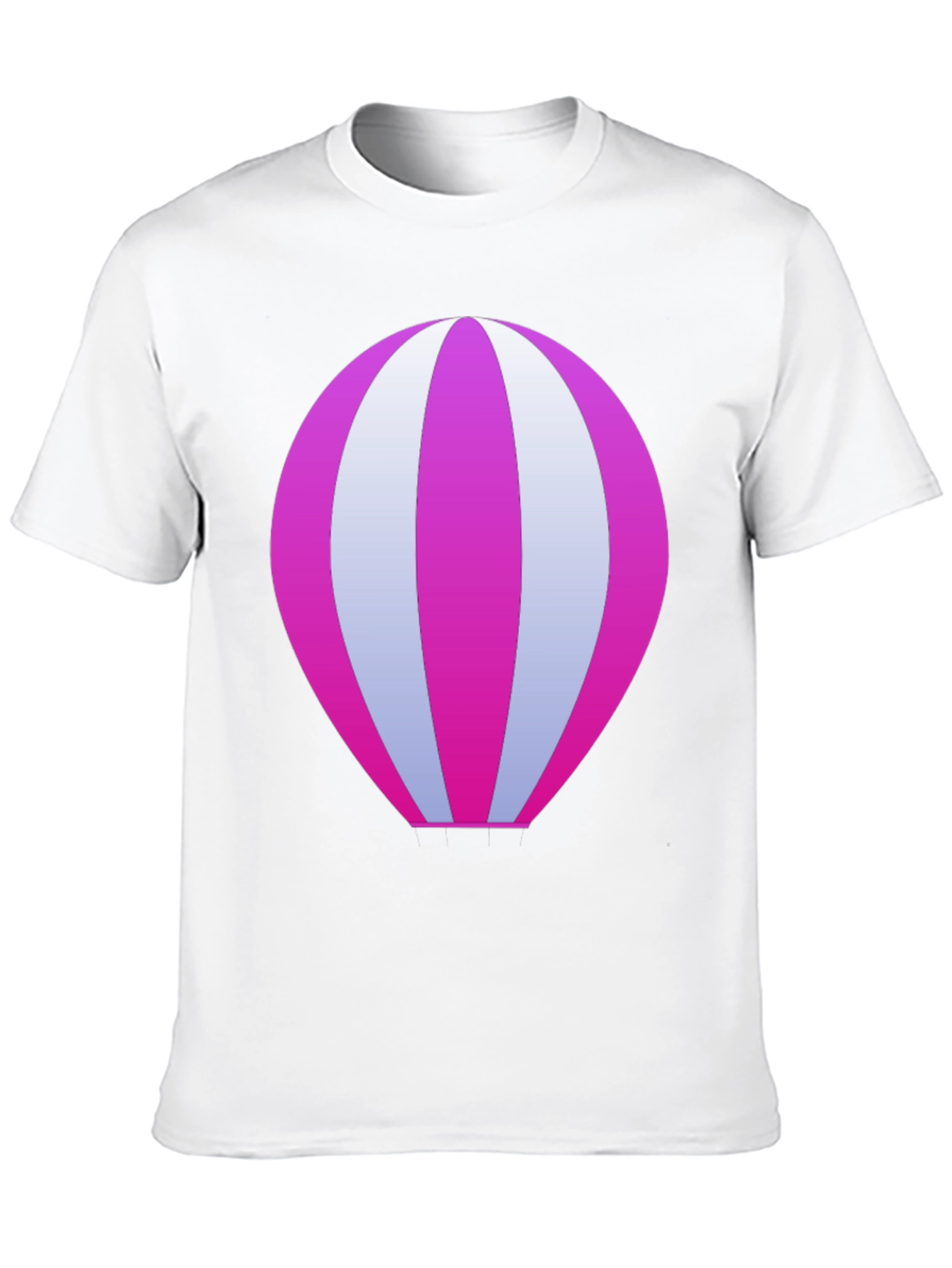 Cool Hot Air Balloon Graphic Black T-Shirt
