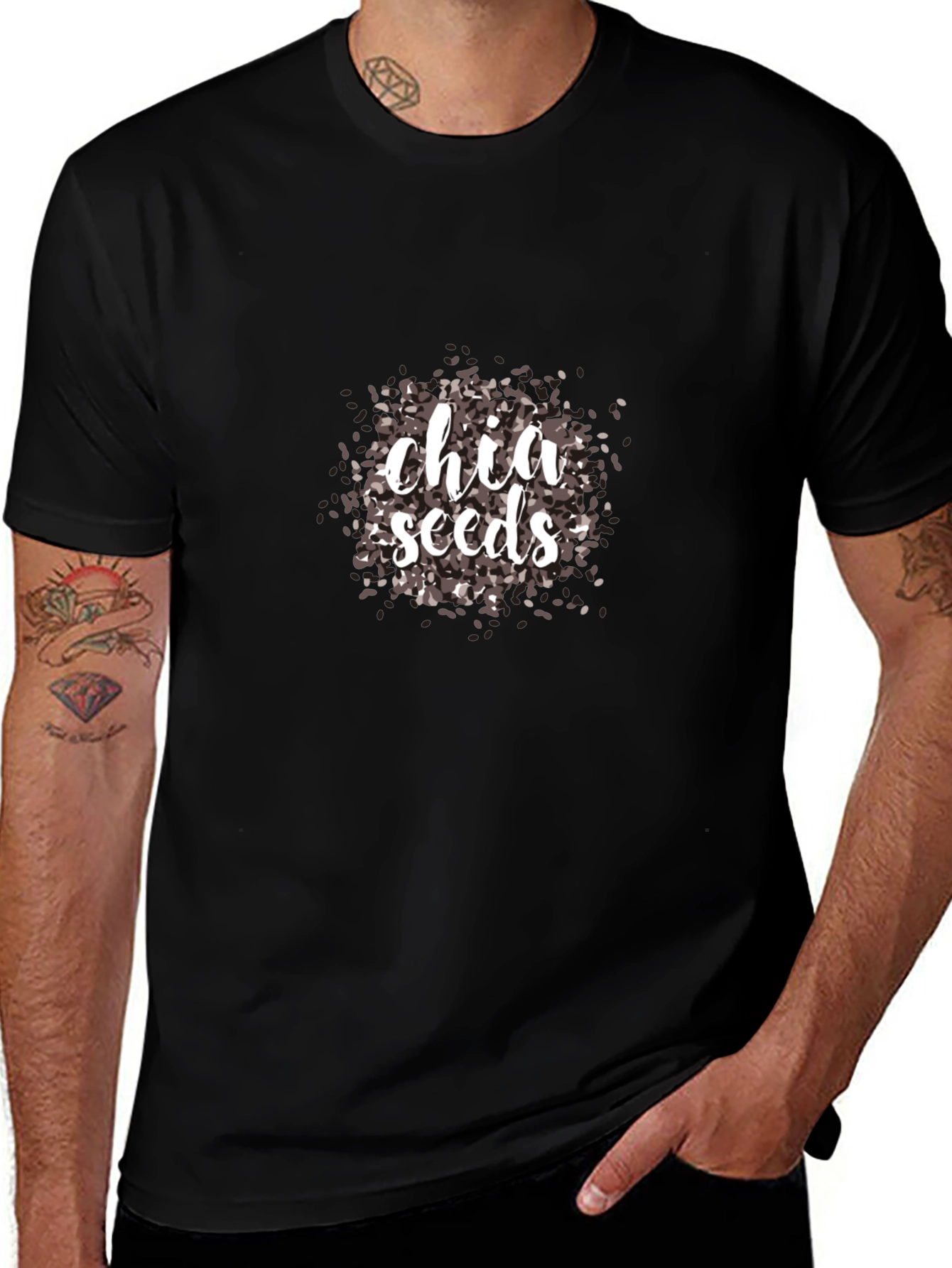 Chia Seeds Graphic T-Shirt - Trendy Unisex Tee