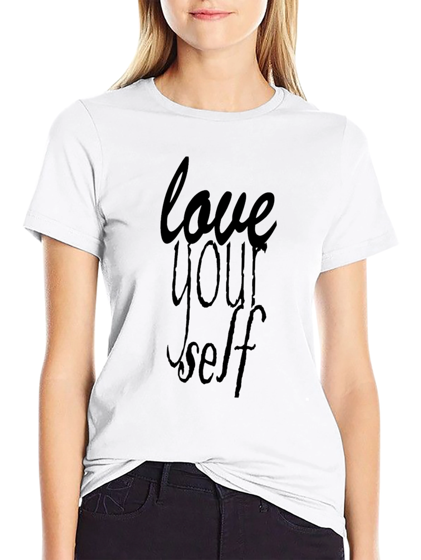 Love Yourself Black Graphic Tee