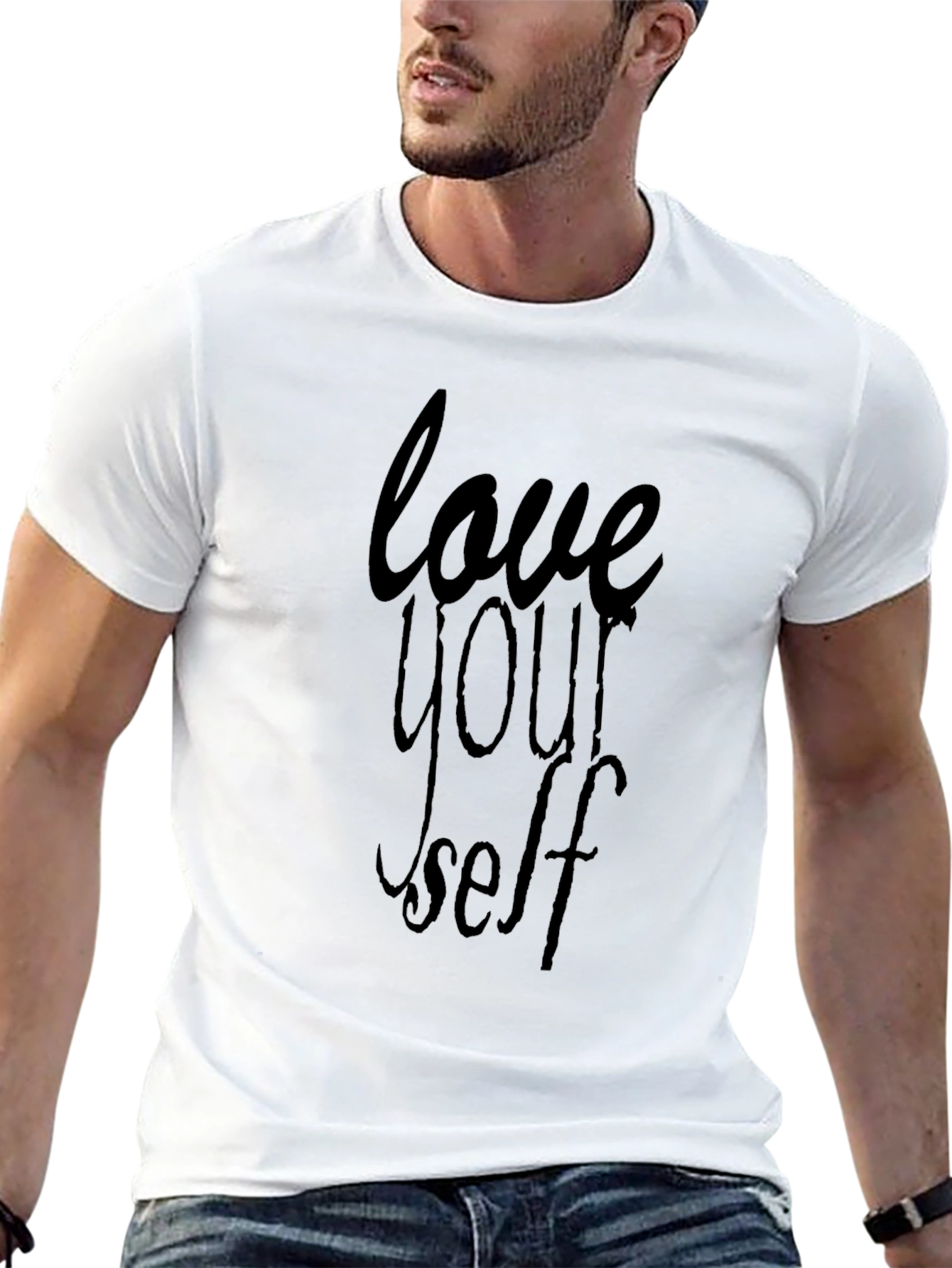 Love Yourself Black Graphic Tee
