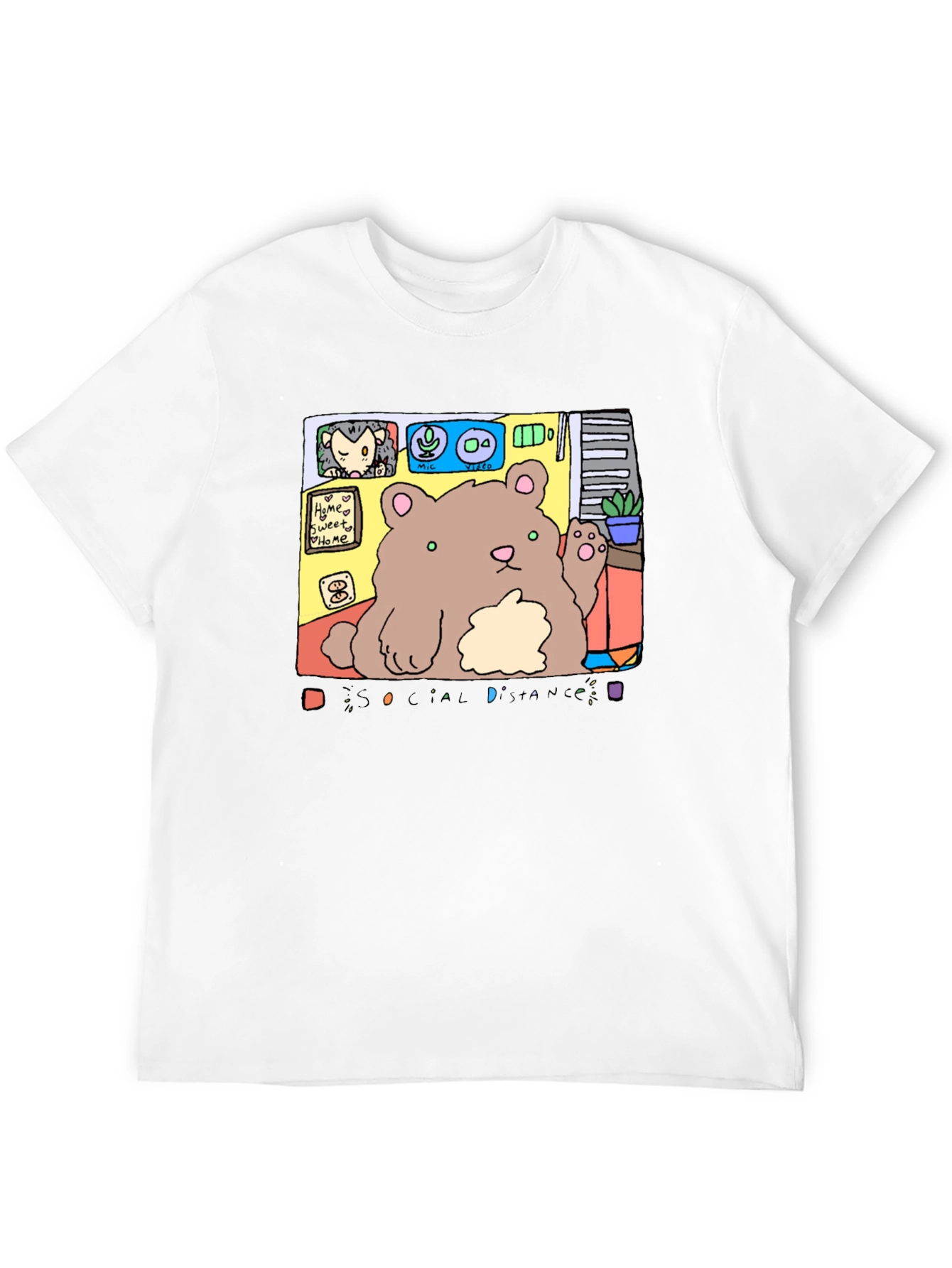 Social Distance Bear T-Shirt